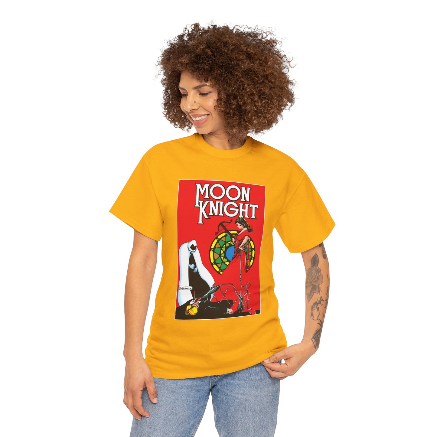 Moon Knight T-Shirt - Bill Sienkiewicz Art - Marc Spector - Marvel Comics - Khonshu