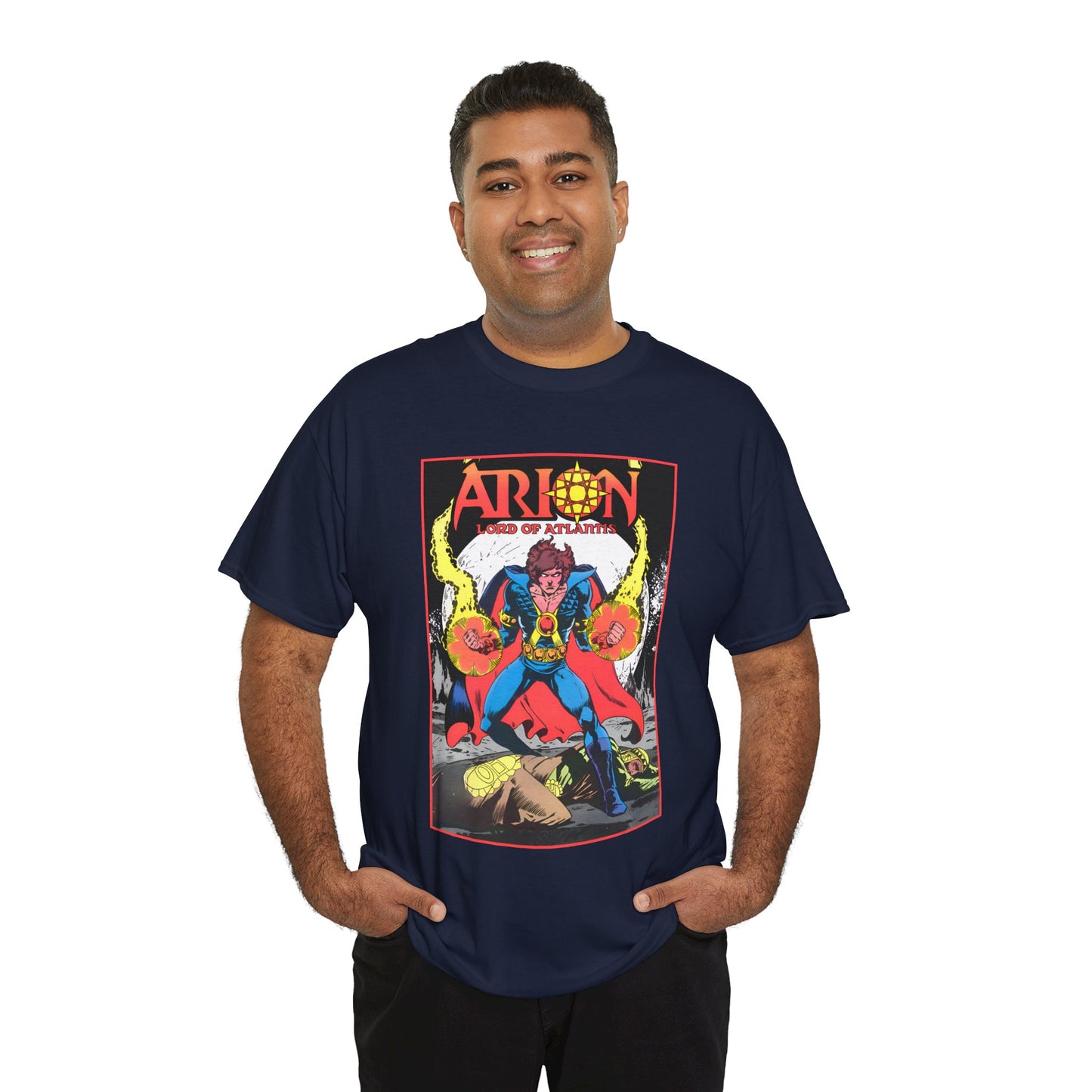 Arion, Lord of Atlantis T-Shirt - Jan Duursema Art - Atlantis Wizard - Lord of Order - Lord High Mage - DC Comics