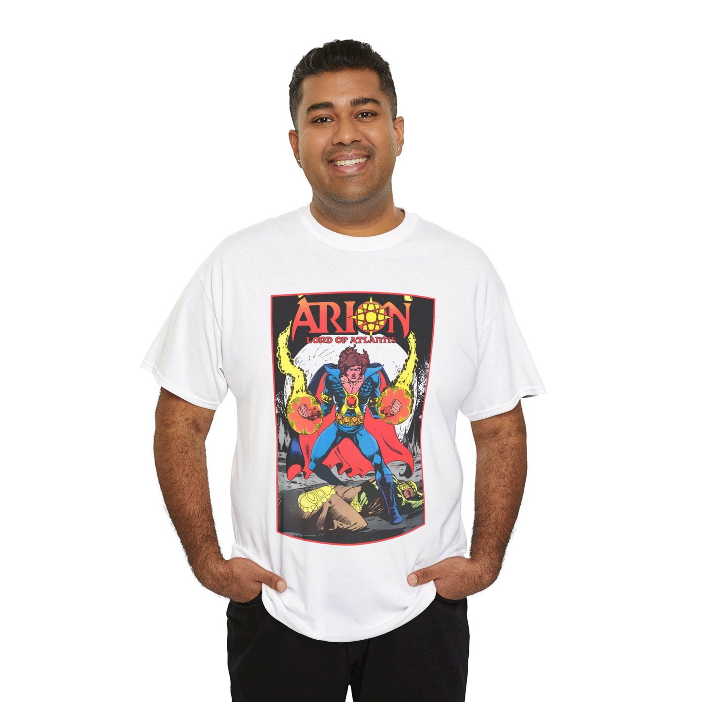 Arion, Lord of Atlantis T-Shirt - Jan Duursema Art - Atlantis Wizard - Lord of Order - Lord High Mage - DC Comics