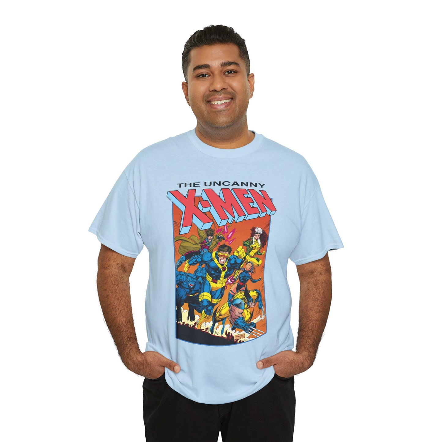 Uncanny X-Men T-Shirt - Jim Lee Art - Cyclops, Wolverine, Gambit, Rogue, Psylocke, Beast - Marvel Comics Mutants