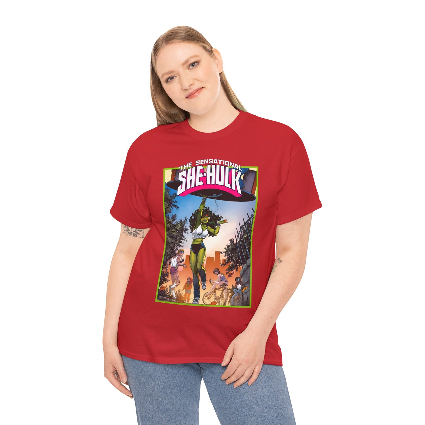 Sensational She-Hulk T-Shirt -John Byrne Poster Art - Jennifer Walters, Hulk's Cousin - Marvel Comics