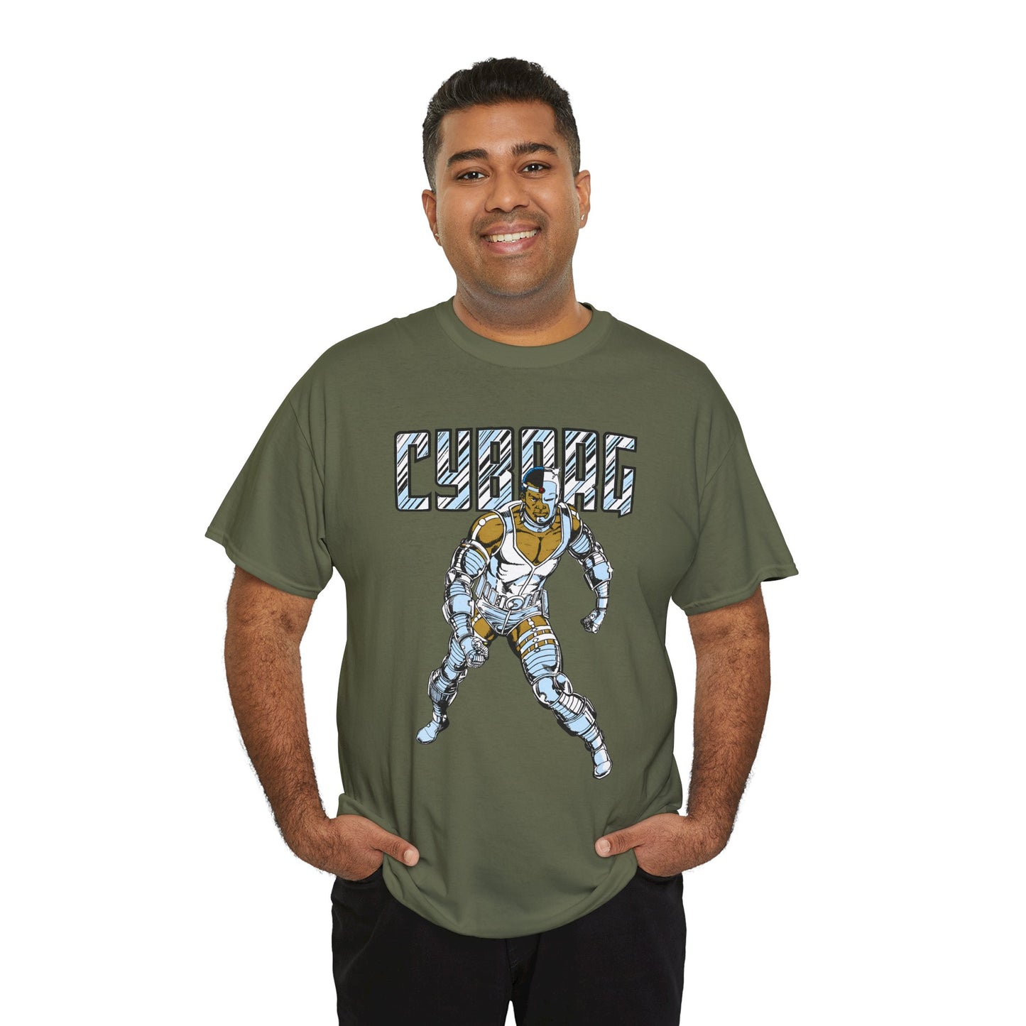 Cyborg T-Shirt - George Perez Art - New Teen Titans, Justice League - Victor Stone - DC Comics