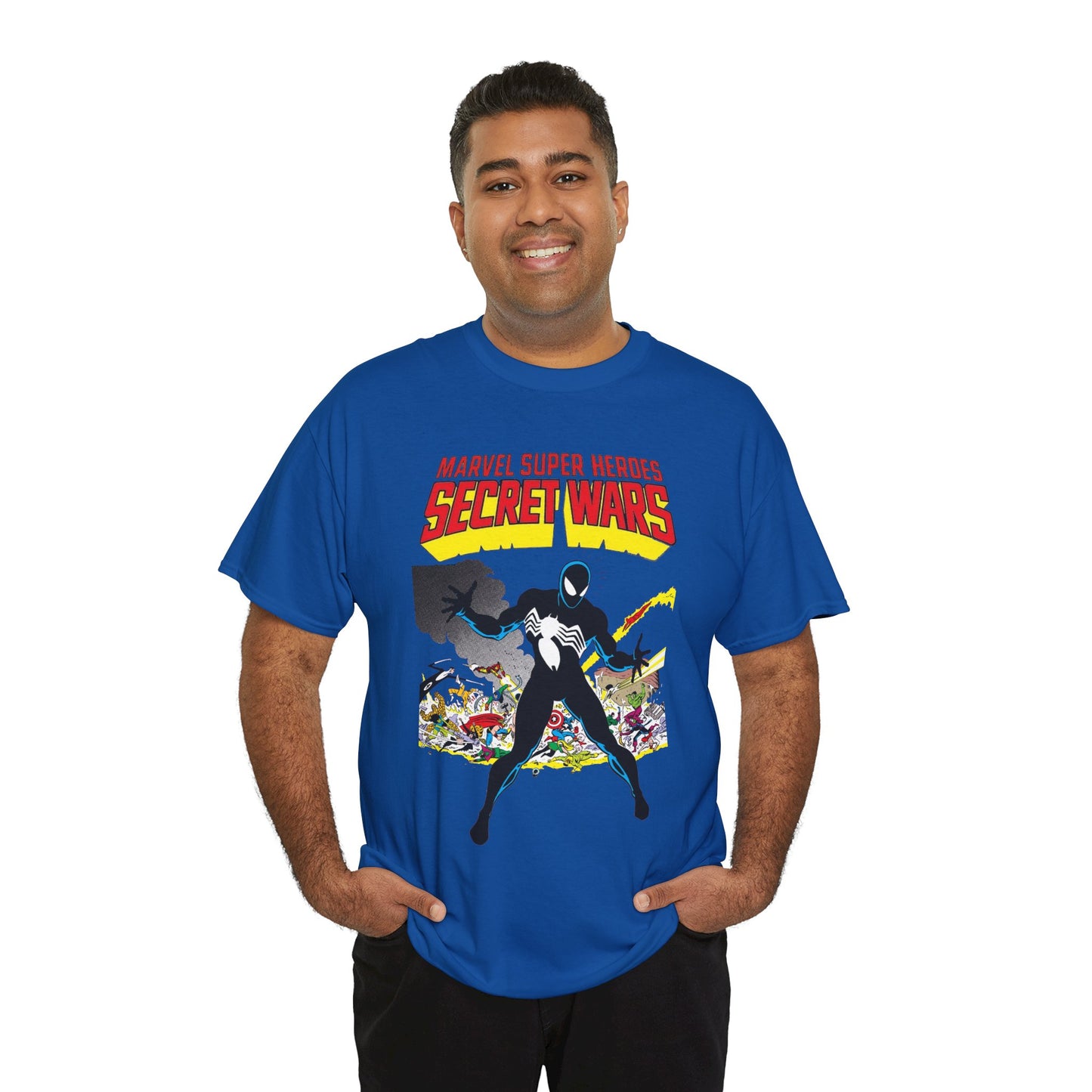 Secret Wars T-Shirt - Classic Marvel Comics Series - Alien Symbiote Spider-Man, 1st Appearance - Future Venom Story