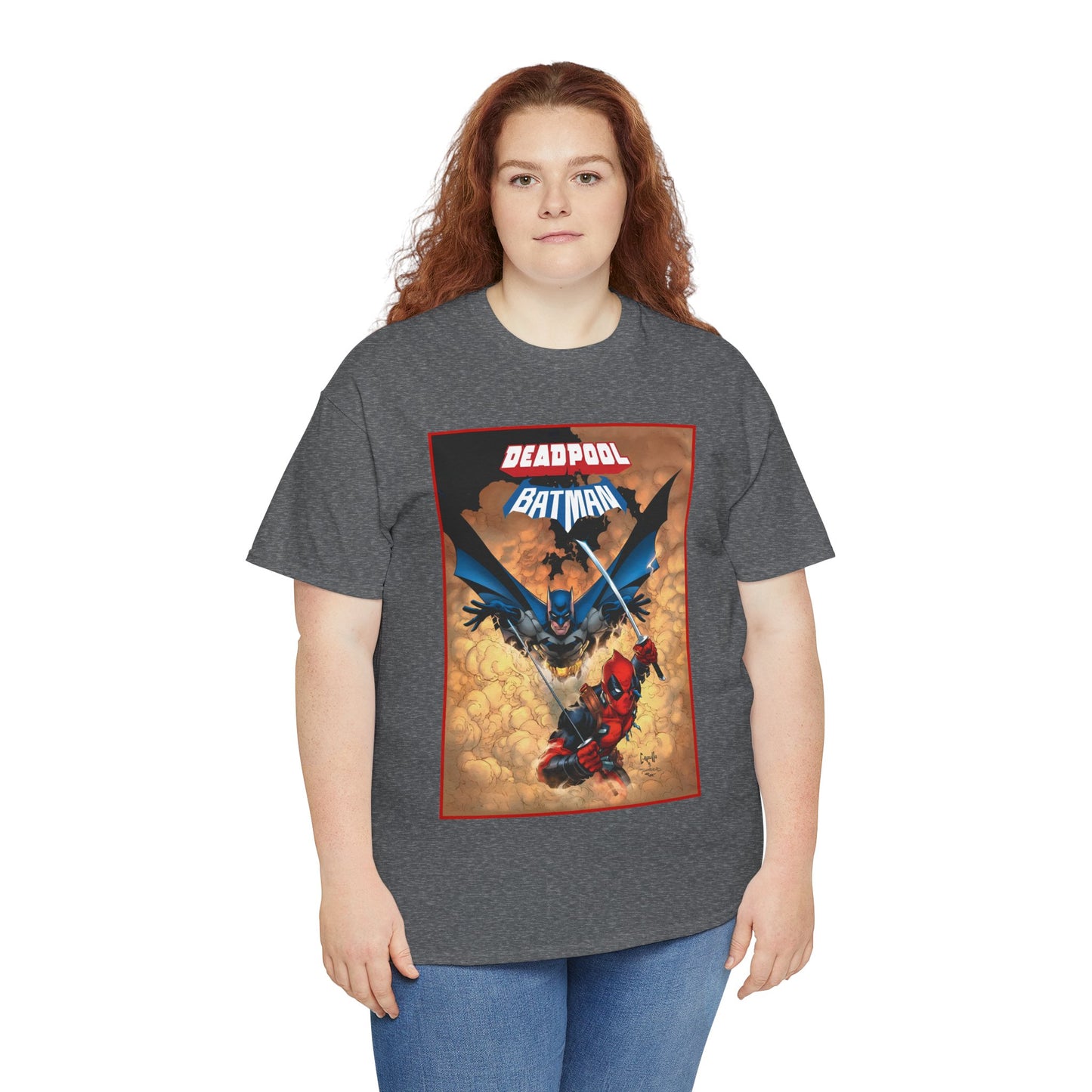 Deadpool & Batman T-Shirt - Greg Capullo Art - DC & Marvel Comics - Crossover - Slade Wilson, Bruce Wayne - 2025