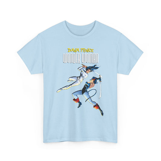 Diana Prince Wonder Woman T-Shirt - From Diana's 1970s White Suit No-Powers Years - Bronze Age DC Comics