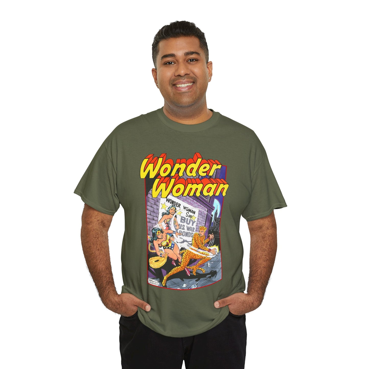Wonder Woman T-Shirt - José Luis García-López Art - Vs The Cheetah - Classic Bronze Age Art - DC Comics