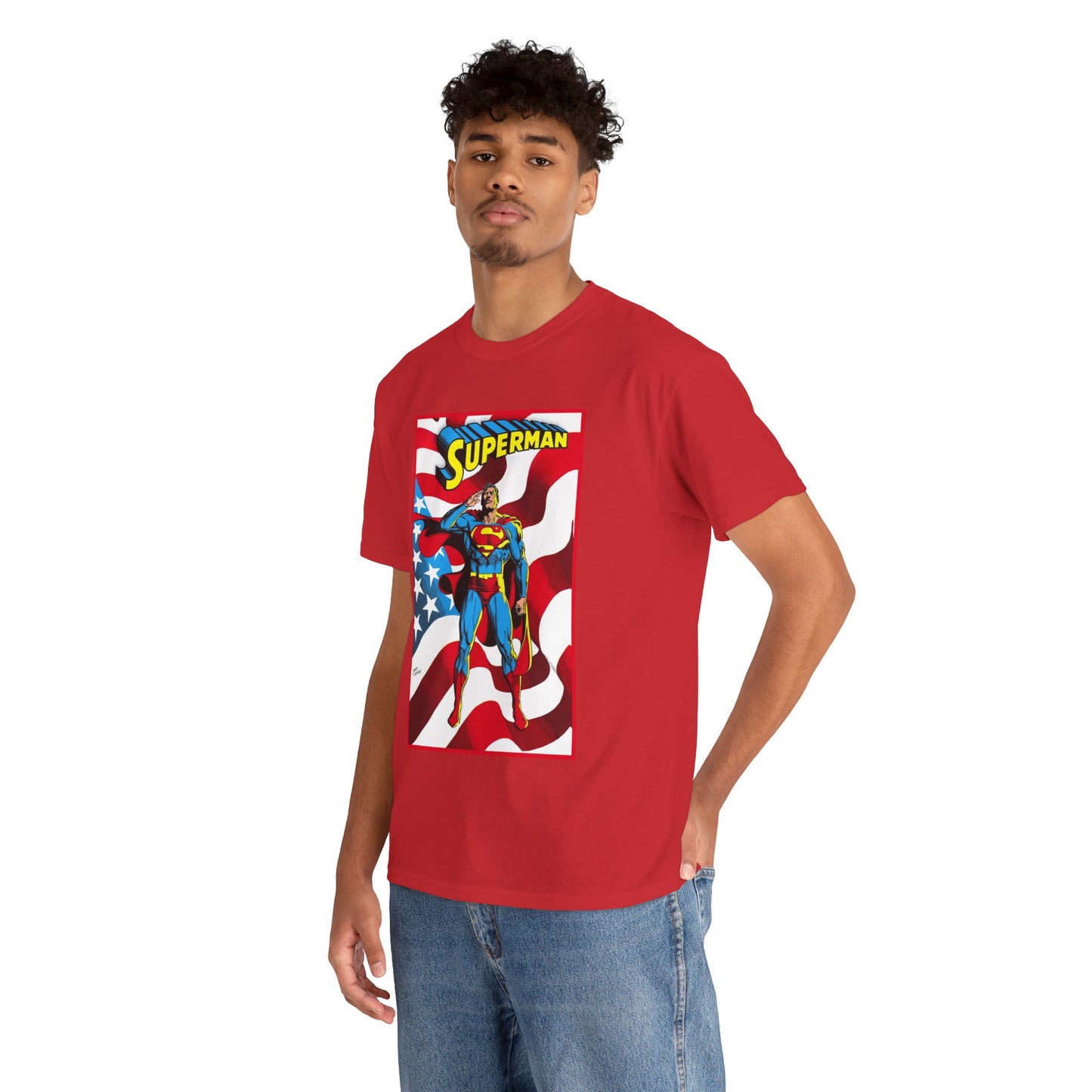 Superman T-Shirt - Jerry Ordway Art - Man of Steel, Metropolis - DC Comics