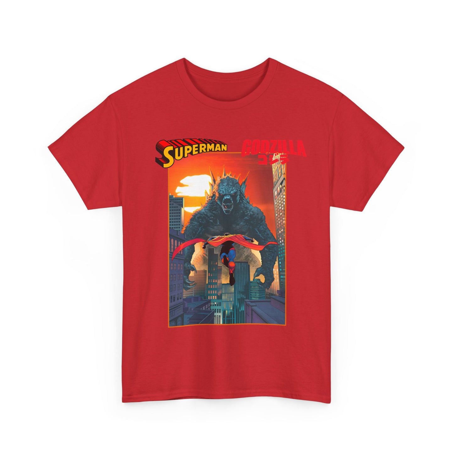 Superman Vs Godzilla T-Shirt - DC Comics - Man of Steel Vs the King of the Monsters