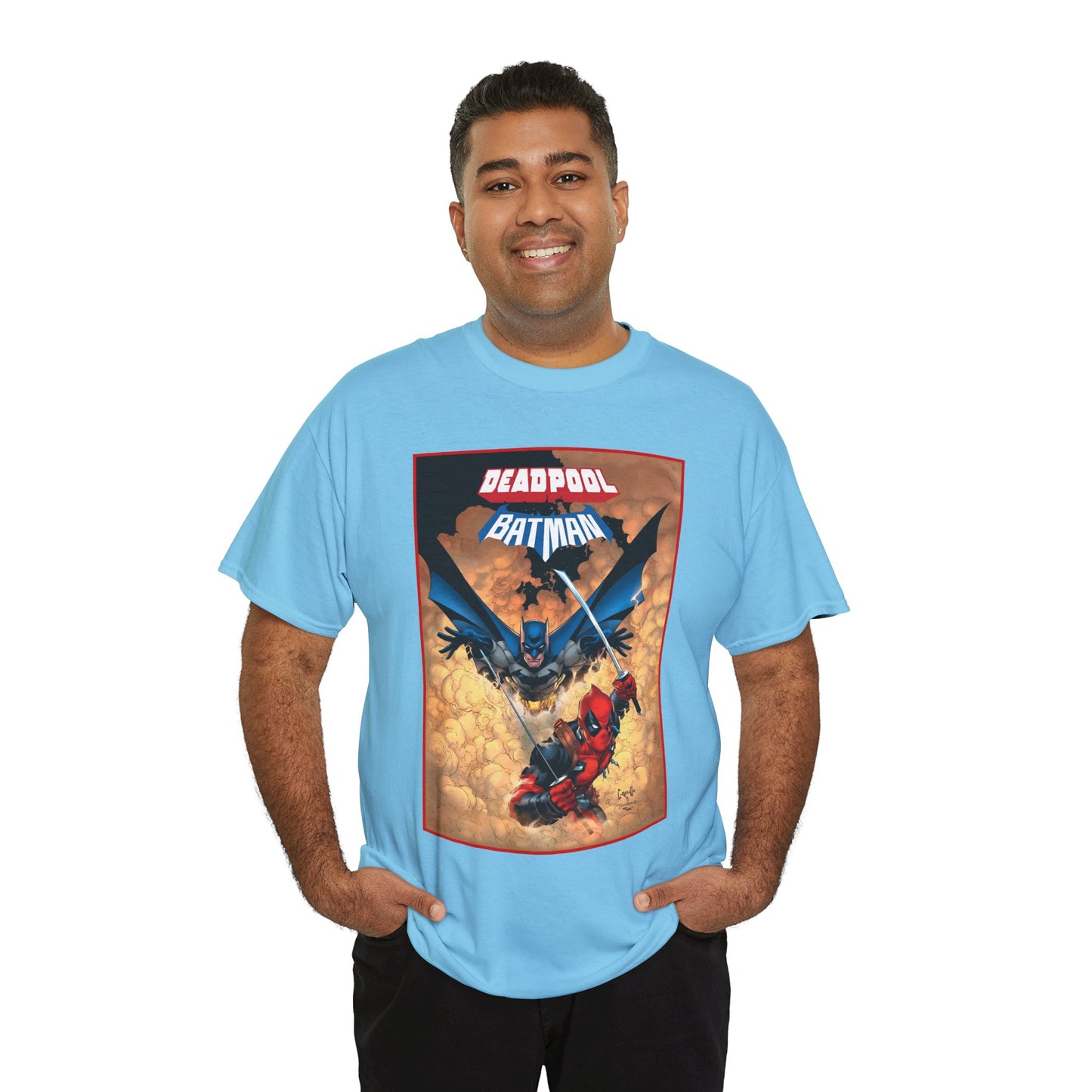 Deadpool & Batman T-Shirt - Greg Capullo Art - DC & Marvel Comics - Crossover - Slade Wilson, Bruce Wayne - 2025
