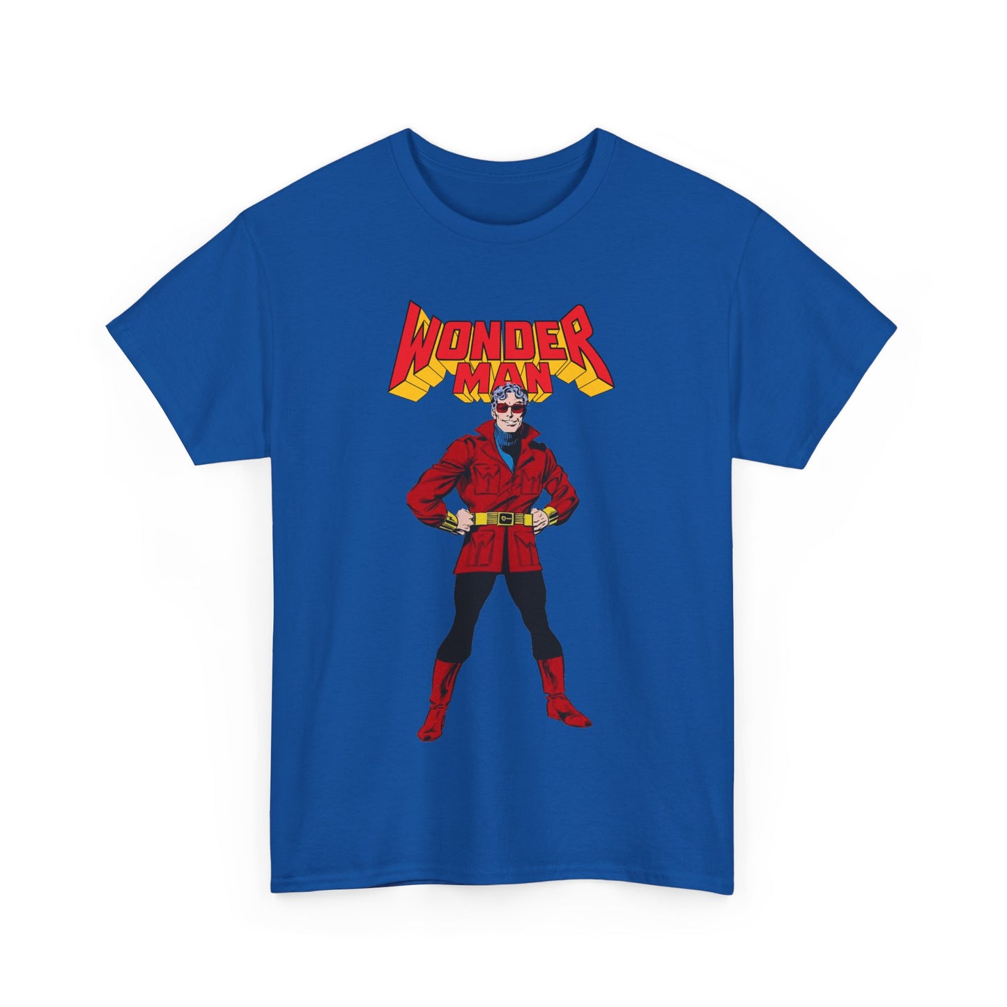 Wonder Man T-Shirt - George Perez Art - West Coast Avengers - Marvel Comics - Simon Williams - Safari Jacket Look