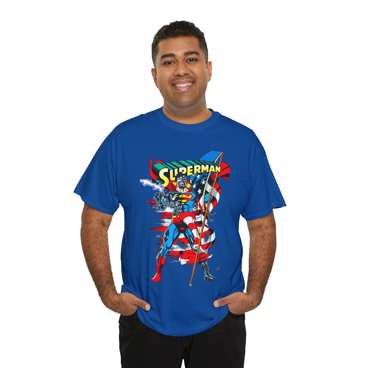 Cyborg Superman T-Shirt - Dan Jurgens Art - Reign of the Supermen Enemy - 1990s Storyline After the Death of Superman - DC Comics