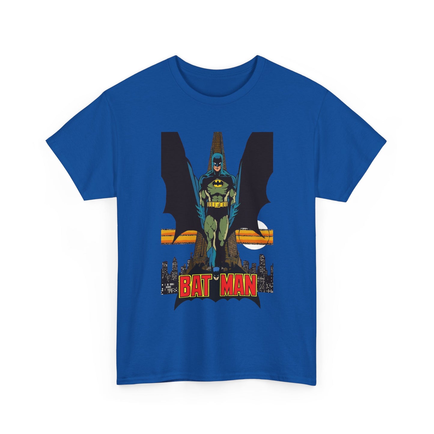 Batman T-Shirt - George Perez Art - JLA 80s Postcard Set - DC Comics - Gotham City - Justice League of America Member