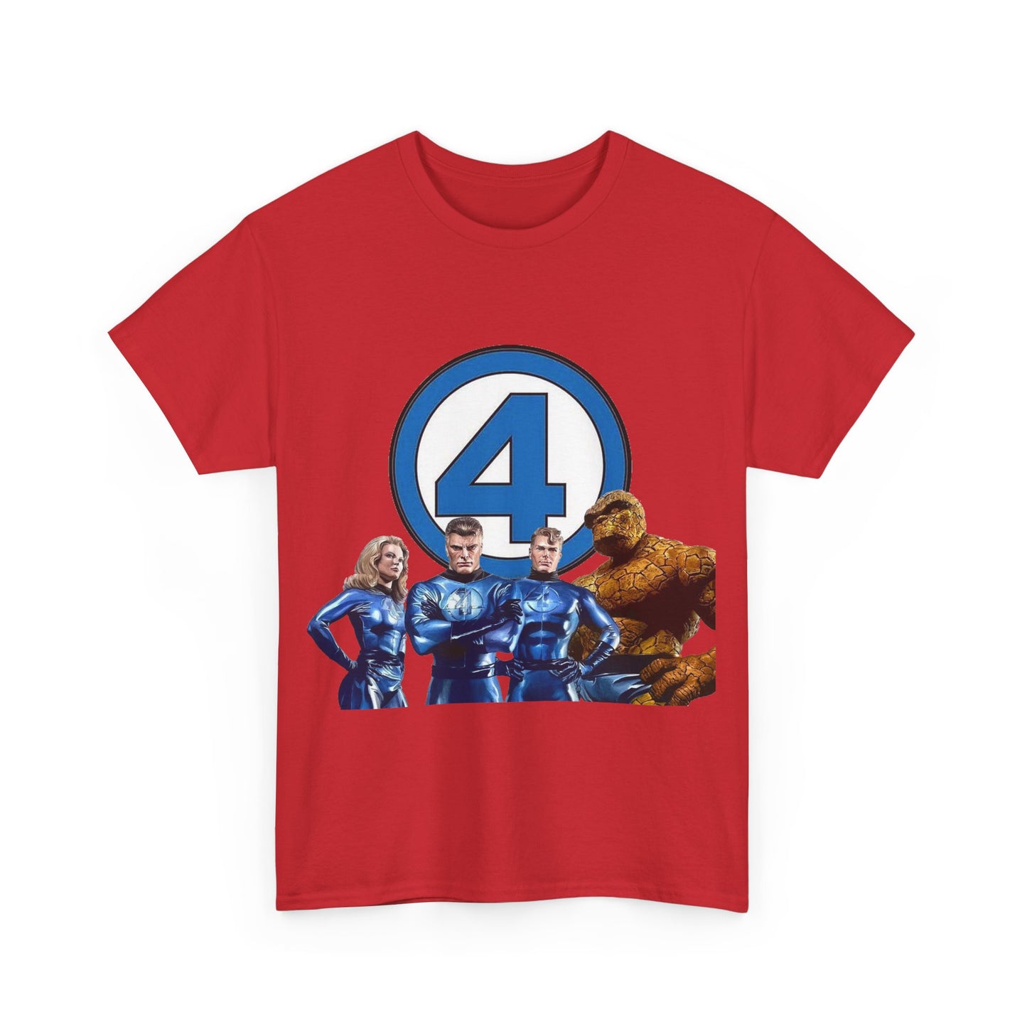 Fantastic Four T-Shirt - Alex Ross Art - 2025 MCU Movie - Iconic Marvel Comics Characters - Human Torch, Invisible Woman, The Thing, Reed Richards