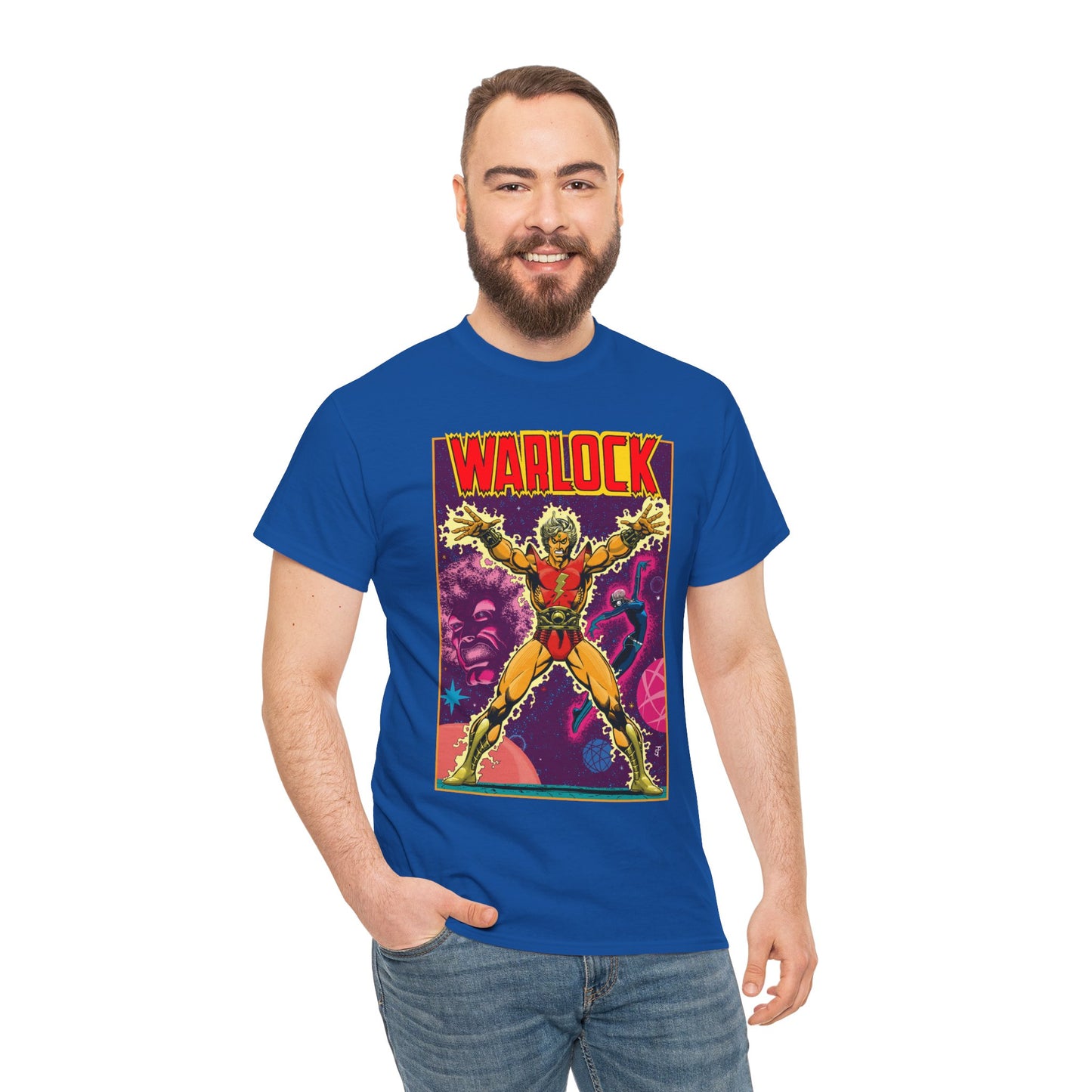 Adam Warlock T-Shirt - Jim Starlin Cover Art - Strange Tales #178 - Popular Marvel Comics Series - Cosmic Heroes