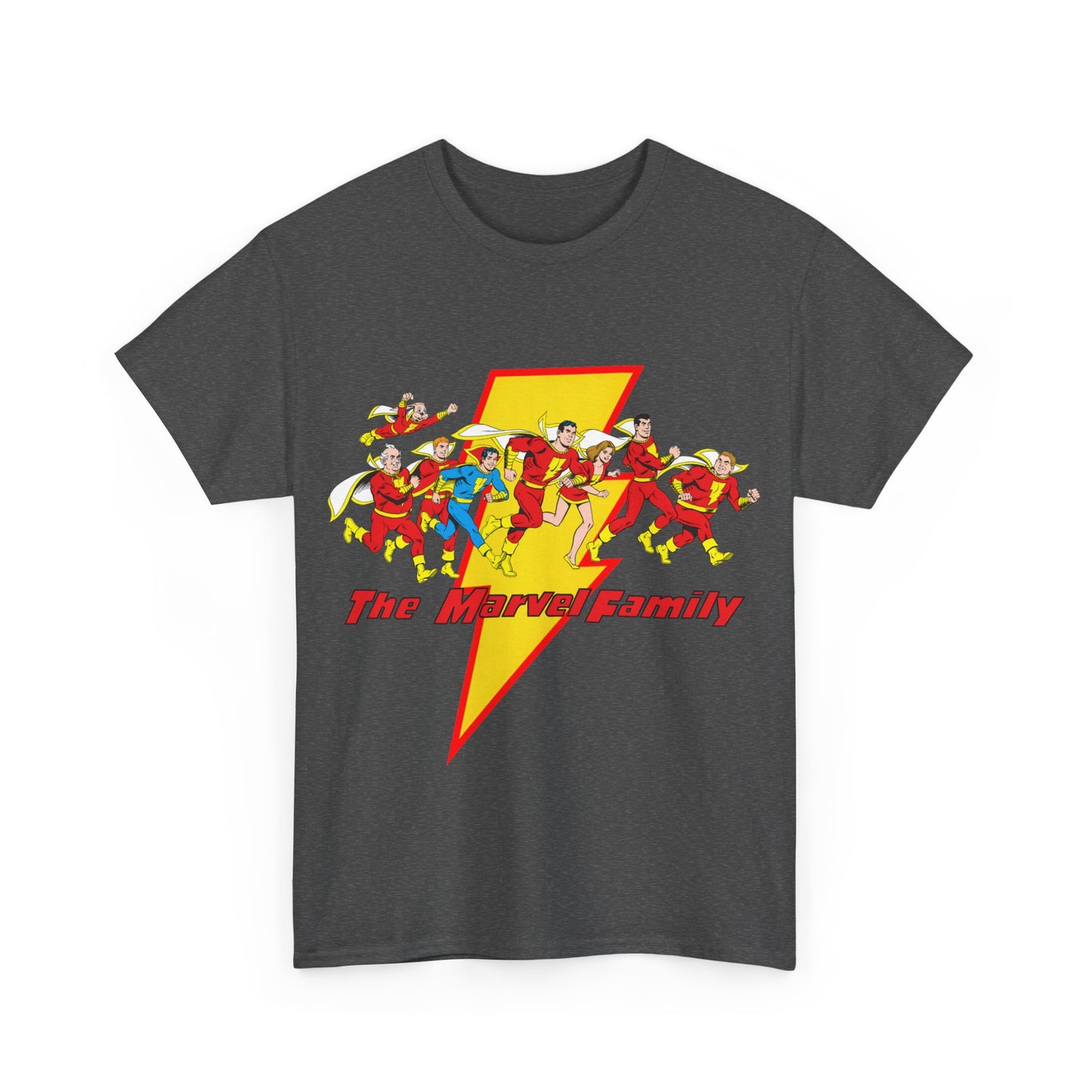 Marvel Family T-Shirt - Shazam - DC Comics - Mary Marvel, Hoppy the Marvel Bunny, Uncle Marvel, Captain Marvel Jr - DC Who's Who Art