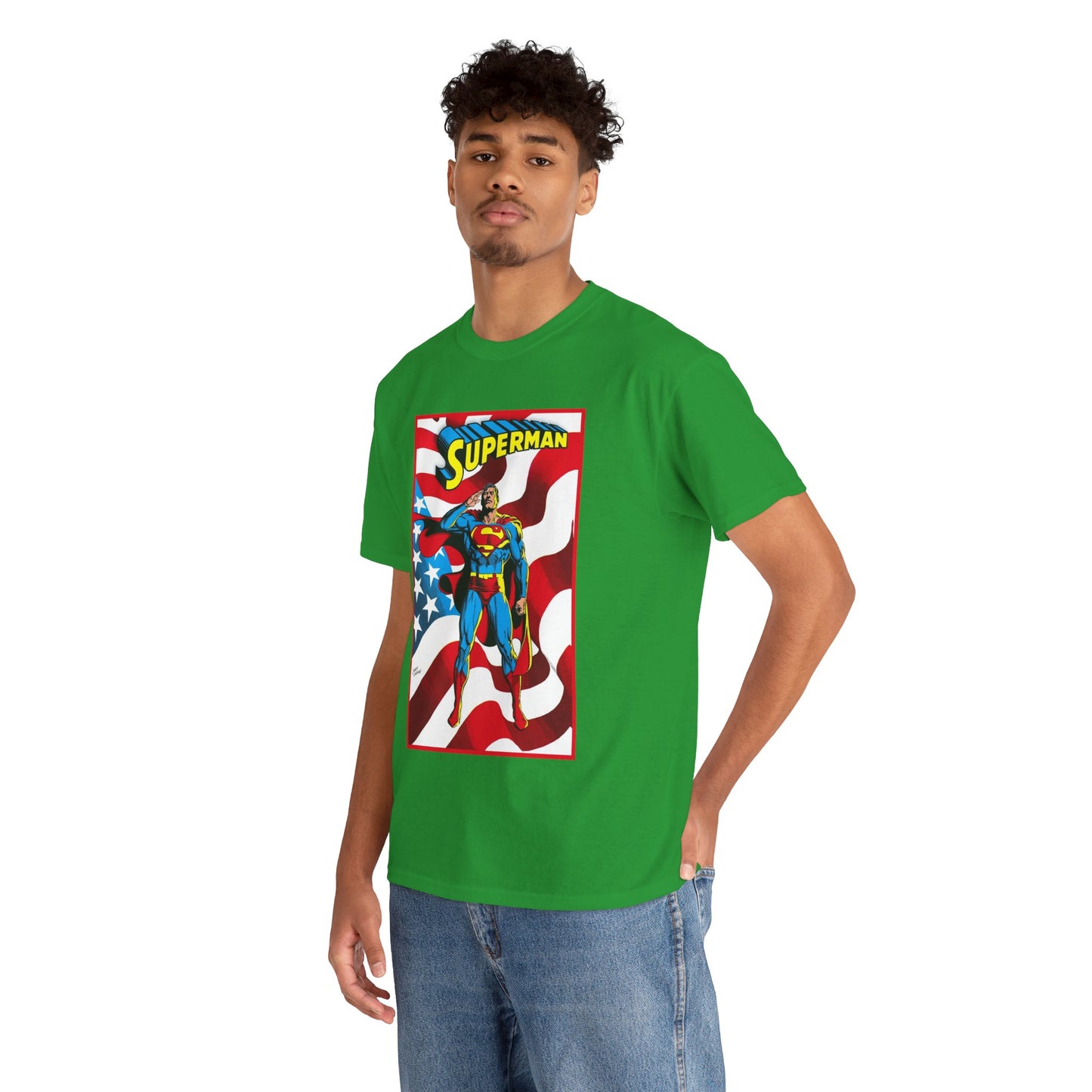 Superman T-Shirt - Jerry Ordway Art - Man of Steel, Metropolis - DC Comics