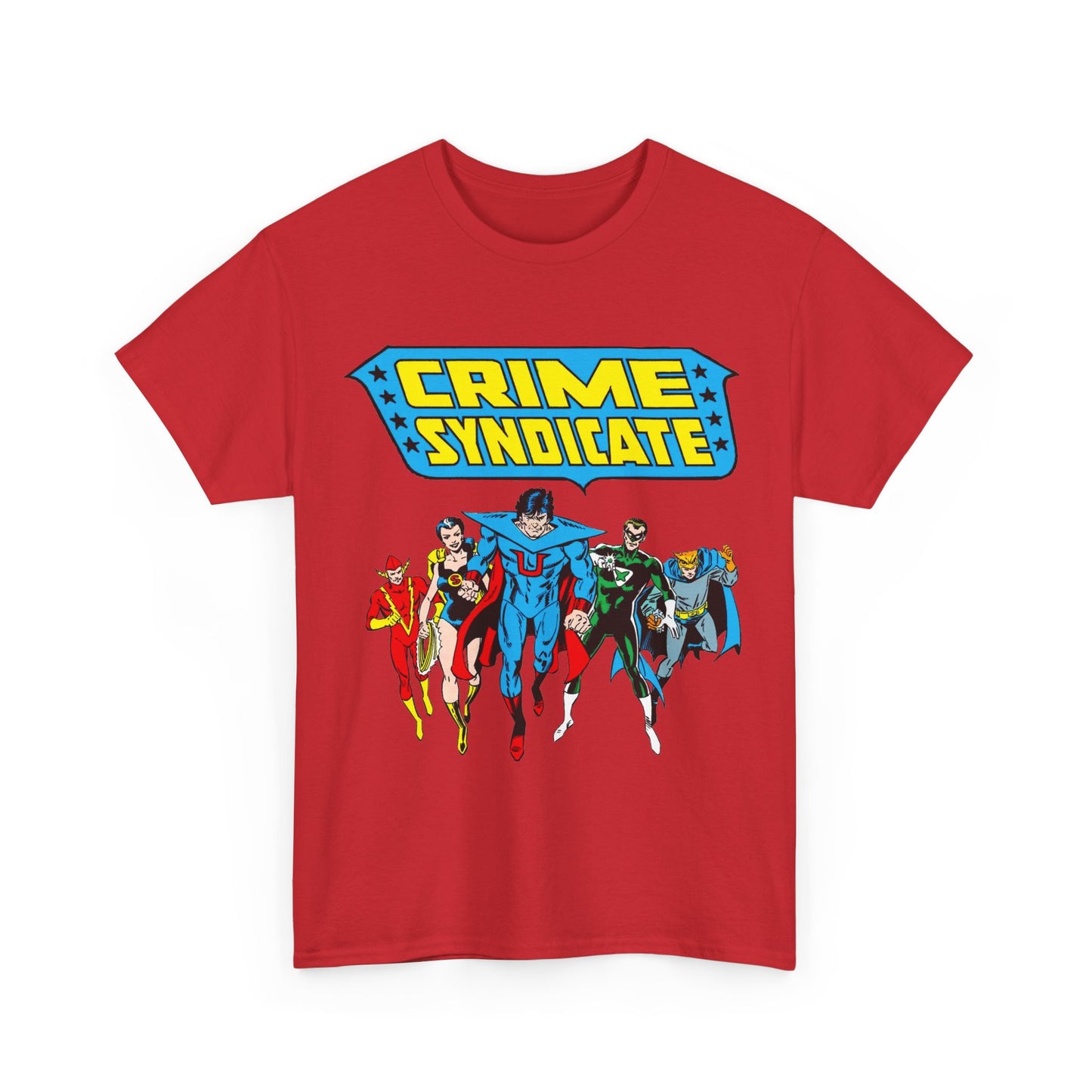 Crime Syndicate T-Shirt - Ultraman, Owlman, Superwoman, Power Ring, Johnny Quick - Earth 3 Justice League Villains - DC Comics