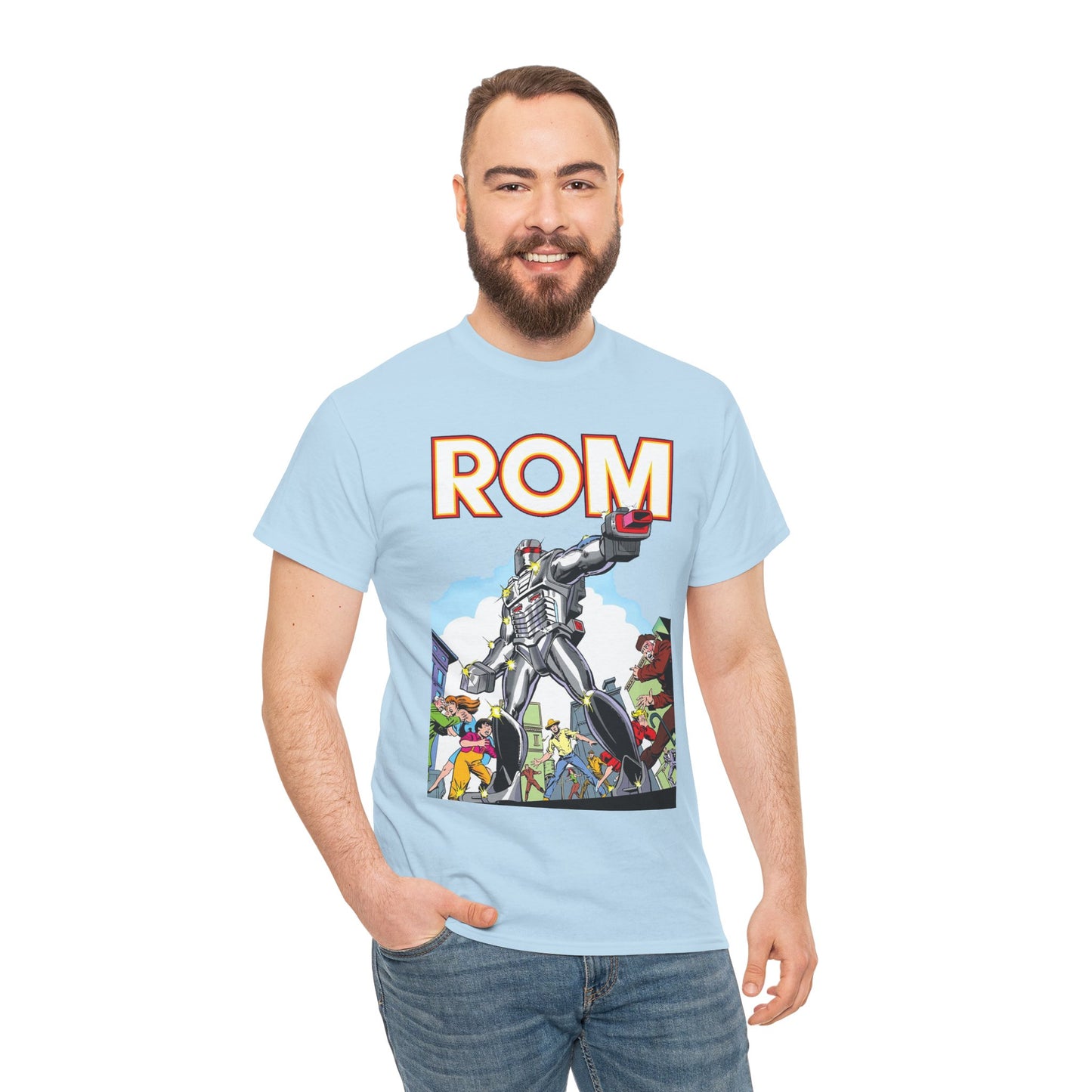 Rom: Spaceknight T-Shirt - Marvel Comics Art- Retro Character - Dire Wraiths