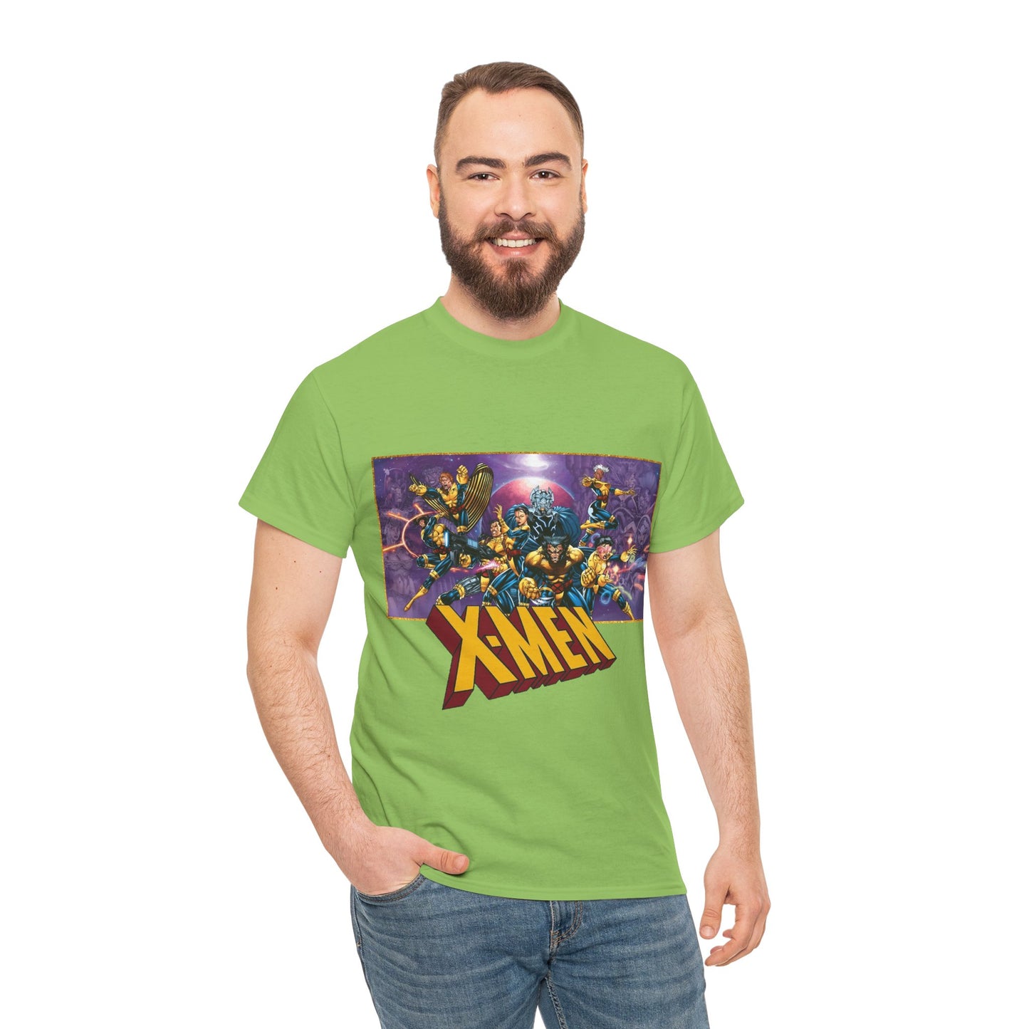 X-Men T-Shirt - Jim Lee Art - Wolverine, Storm, Gambit, Psylocke, Jubilee, Forge, Banshee - Marvel Comics Mutants