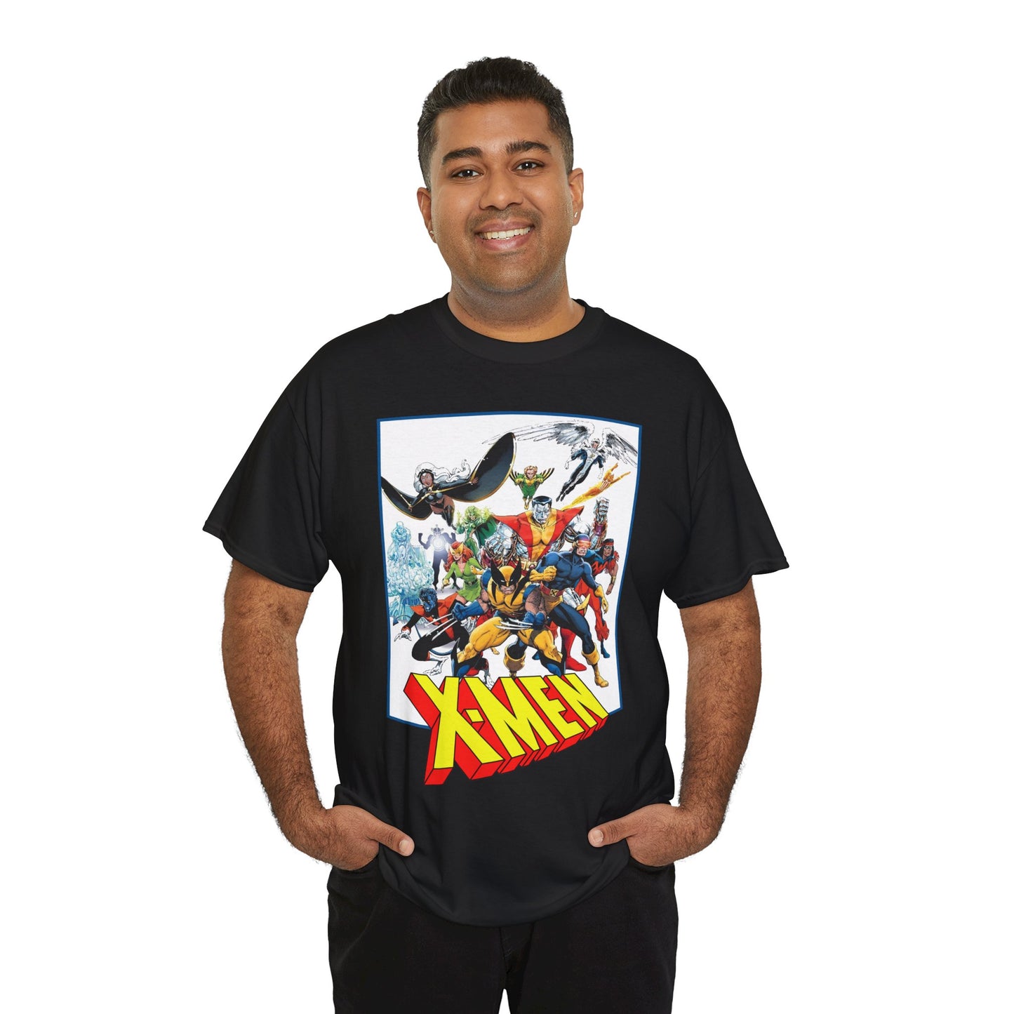 X-Men T-Shirt - Classic Arthur Adams Art - Marvel Comics - Wolverine, Colossus, Storm, Cyclops, Nightcrawler, Iceman