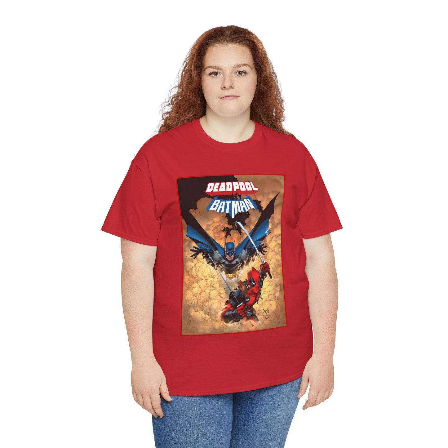Deadpool & Batman T-Shirt - Greg Capullo Art - DC & Marvel Comics - Crossover - Slade Wilson, Bruce Wayne - 2025