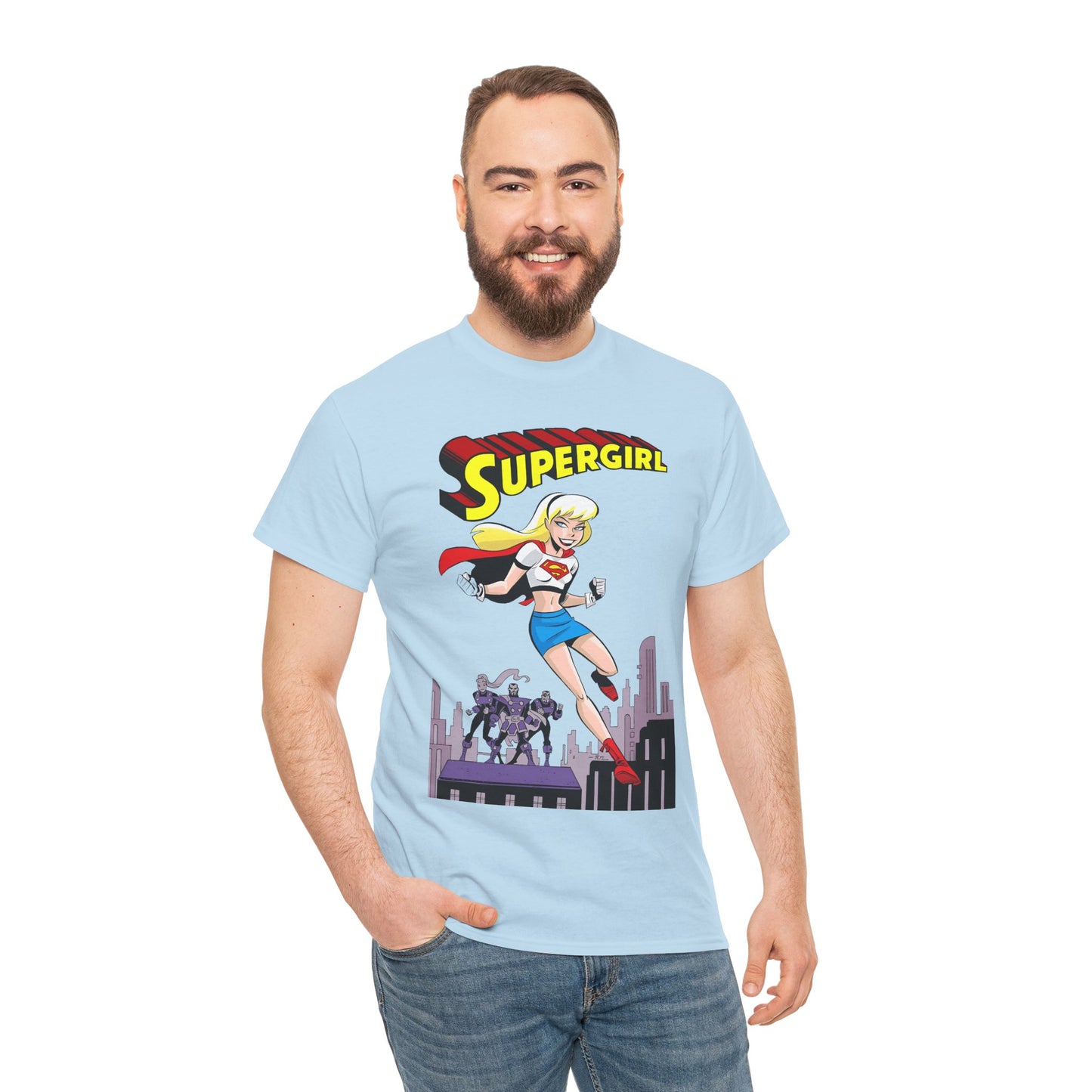 Supergirl T-Shirt - Bruce Timm Art - DC Comics Animated Series 1990s - Kara, Superman's Cousin