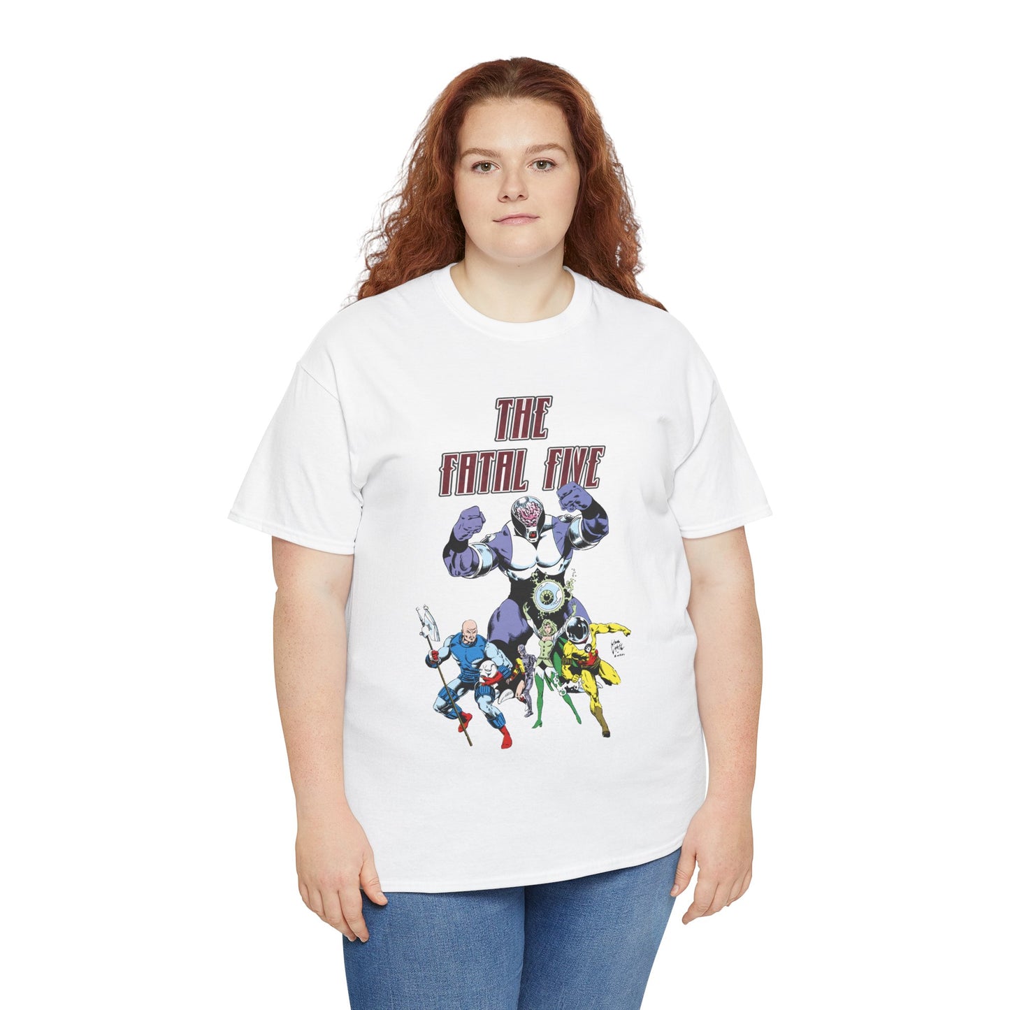 Fatal Five T-Shirt - Legion of Super-Heroes Villains - DC Comics LOSH - Validus, Emerald Empress