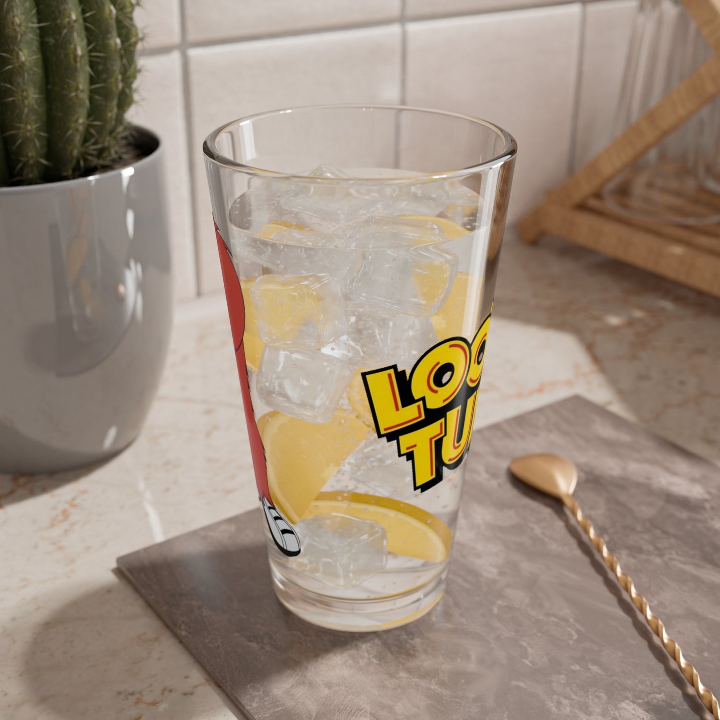 Gossamer Pint Glass, 16oz - Looney Tunes Cartoon - Bugs Bunny - Cute WB Monster - Popular Halloween Character