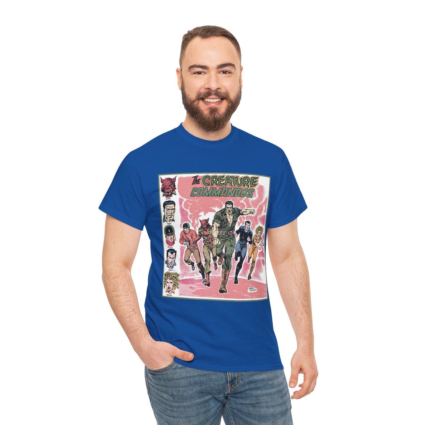 Creature Commandoes T-Shirt - Jerry Ordway Art - Medusa, Velcro, Shrieve - DC Comics Who's Who Art - Inspiration for James Gunn Series