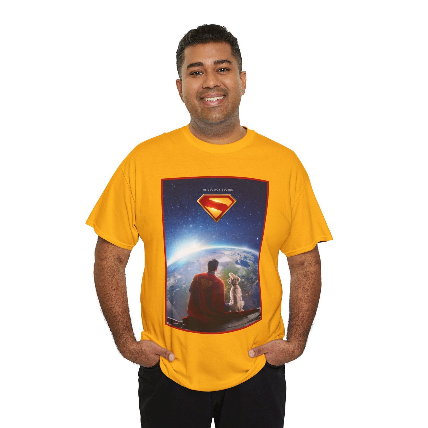 Superman Legacy T-Shirt - 2025 James Gunn Movie Scene - Clark & Krypto On the Moon - David Corenswet - DC Comics - Man of Steel