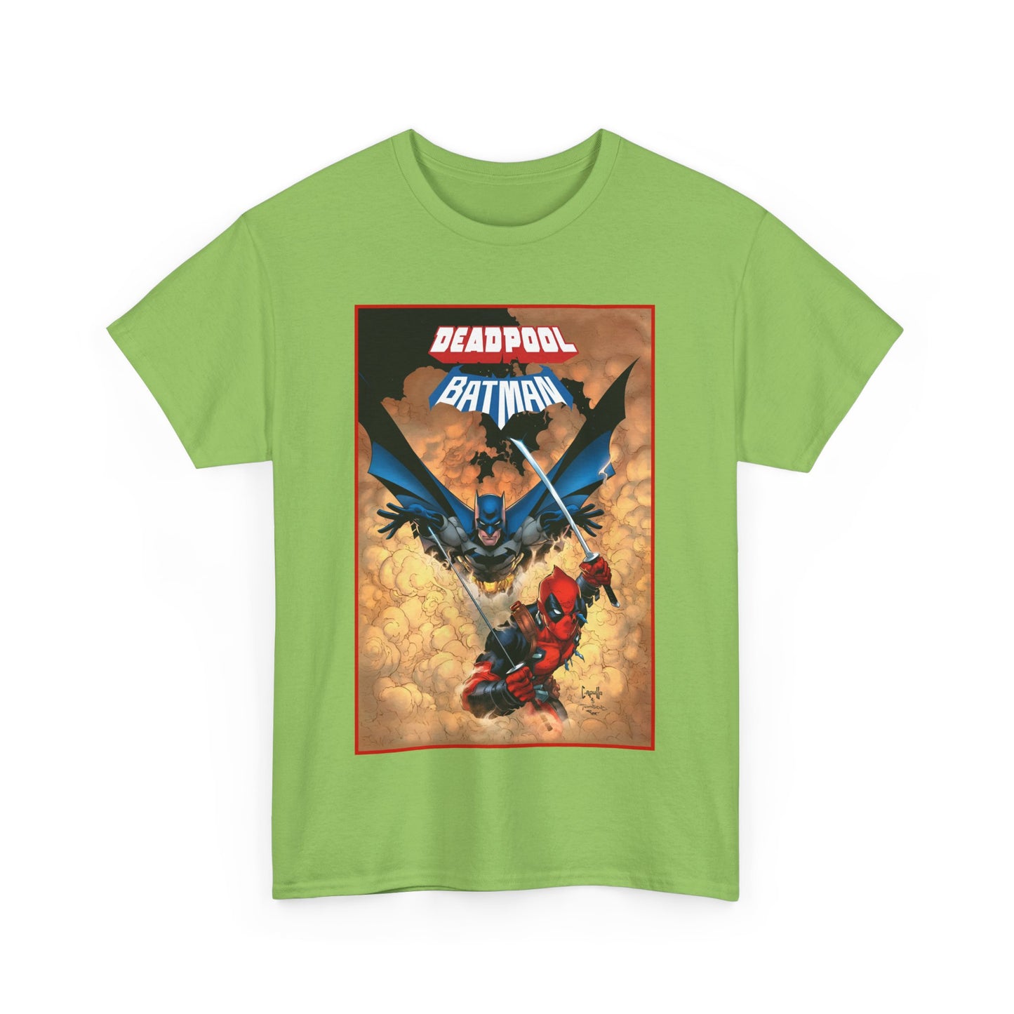 Deadpool & Batman T-Shirt - Greg Capullo Art - DC & Marvel Comics - Crossover - Slade Wilson, Bruce Wayne - 2025