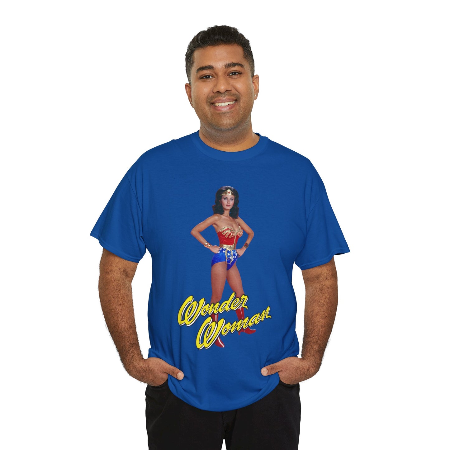 Wonder Woman T-Shirt - Lynda Carter - Popular 1970s CBS TV Show - DC Comics Character - Diana Prince, Paradise Island