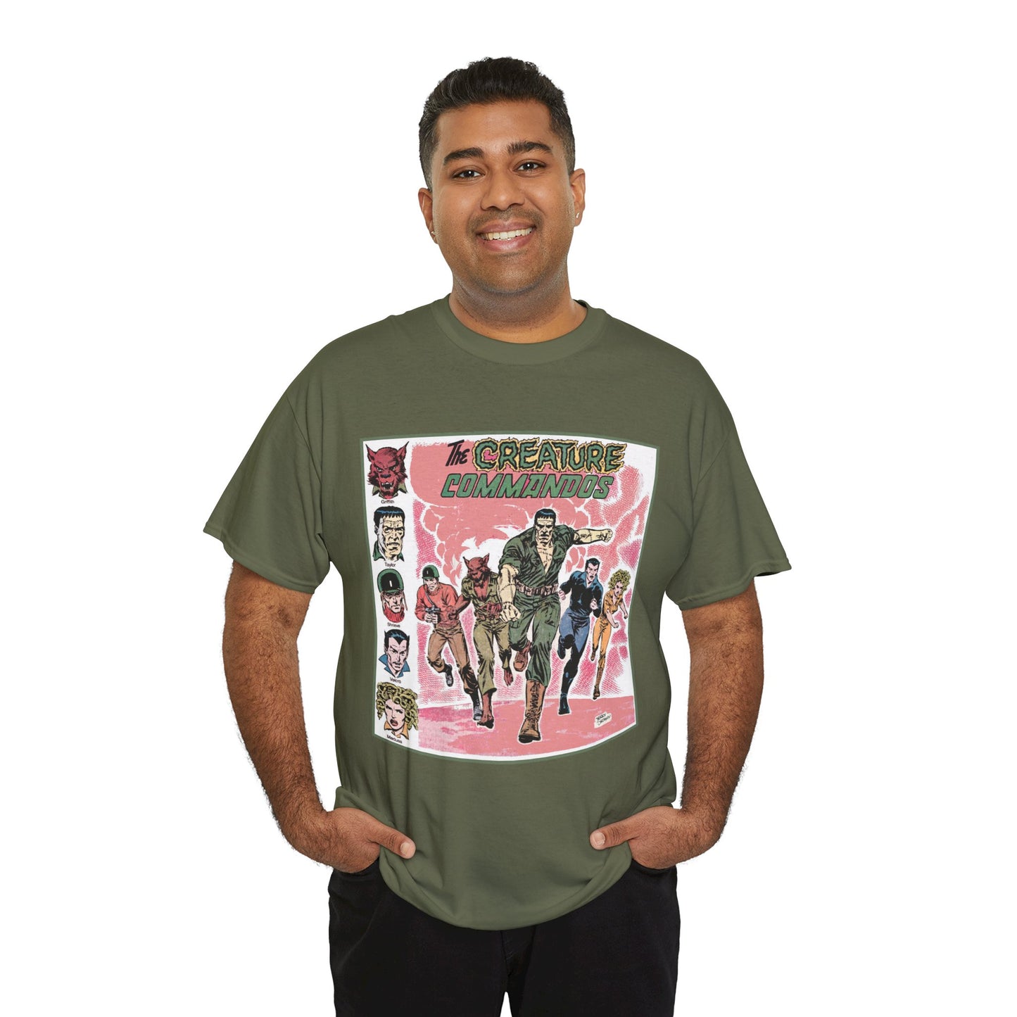 Creature Commandoes T-Shirt - Jerry Ordway Art - Medusa, Velcro, Shrieve - DC Comics Who's Who Art - Inspiration for James Gunn Series