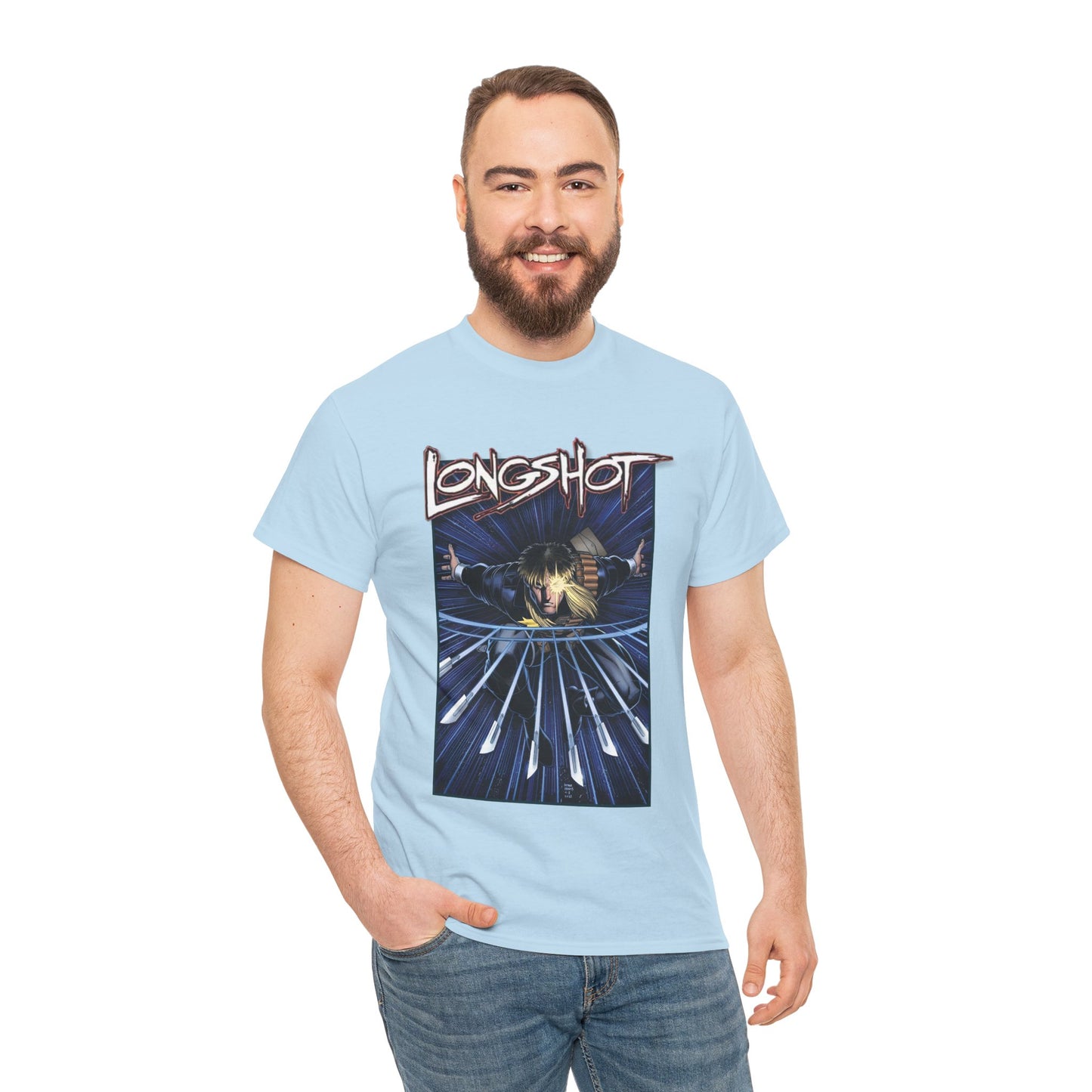 Longshot T-Shirt - Arthur Adams Art - Marvel Comics - Uncanny X-Men - Mojoverse Mutant - Popular 1980s Character