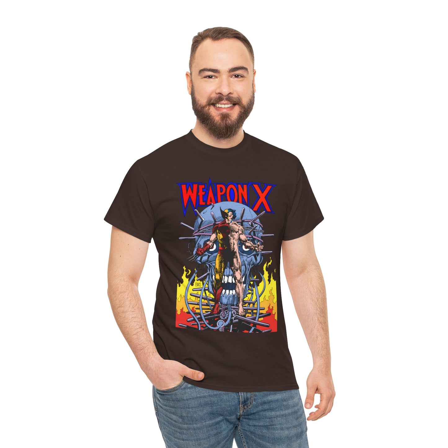Weapon X T-Shirt - Barry Windsor-Smith Art - Wolverine Origin Story Before He Joined the X-Men - Logan, Mutant Leader - Marvel Comics