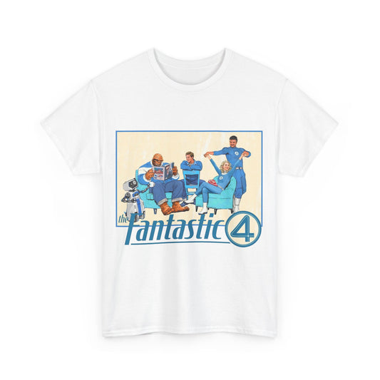 Fantastic Four T-Shirt - 2025 MCU Movie - Reed Richards, Invisible Woman, Thing, Human Torch - Marvel Comics Characters