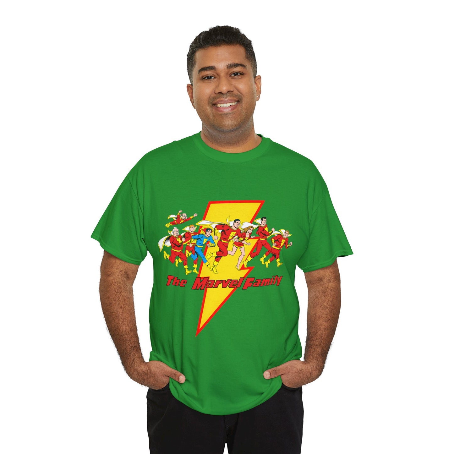 Marvel Family T-Shirt - Shazam - DC Comics - Mary Marvel, Hoppy the Marvel Bunny, Uncle Marvel, Captain Marvel Jr - DC Who's Who Art