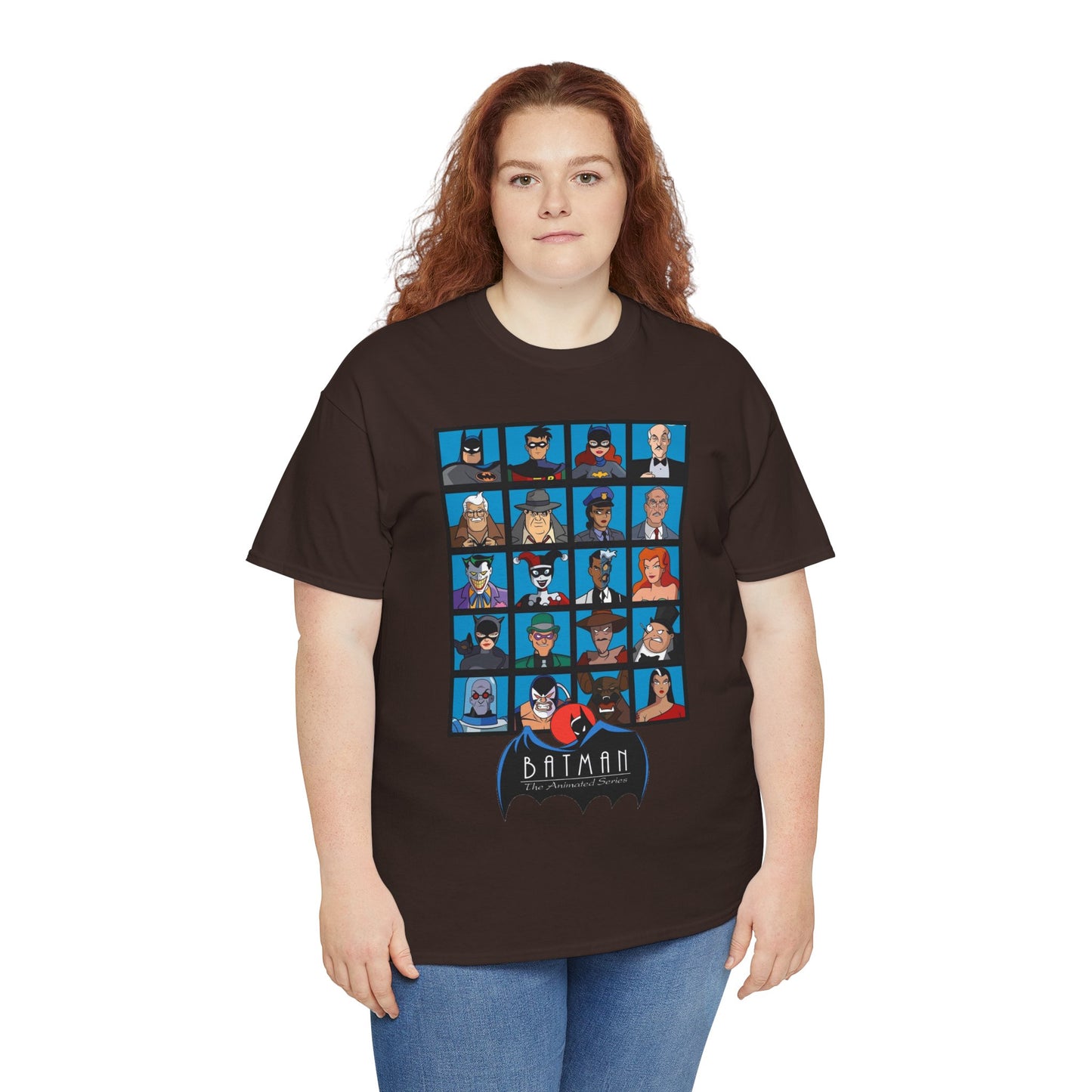 Batman T-Shirt - Animated Series - Harley Quinn, Batgirl, Joker, Bane, Robin, Two-Face, Catwoman, Riddler - Classic TV Cartoon Series