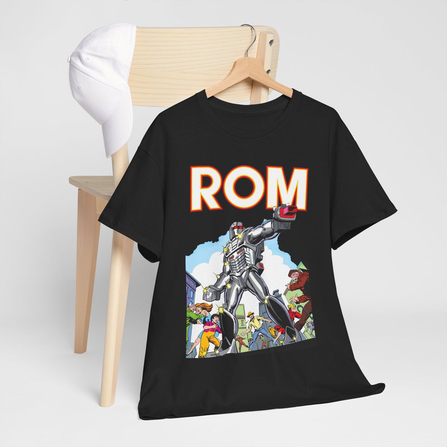 Rom: Spaceknight T-Shirt - Marvel Comics Art- Retro Character - Dire Wraiths
