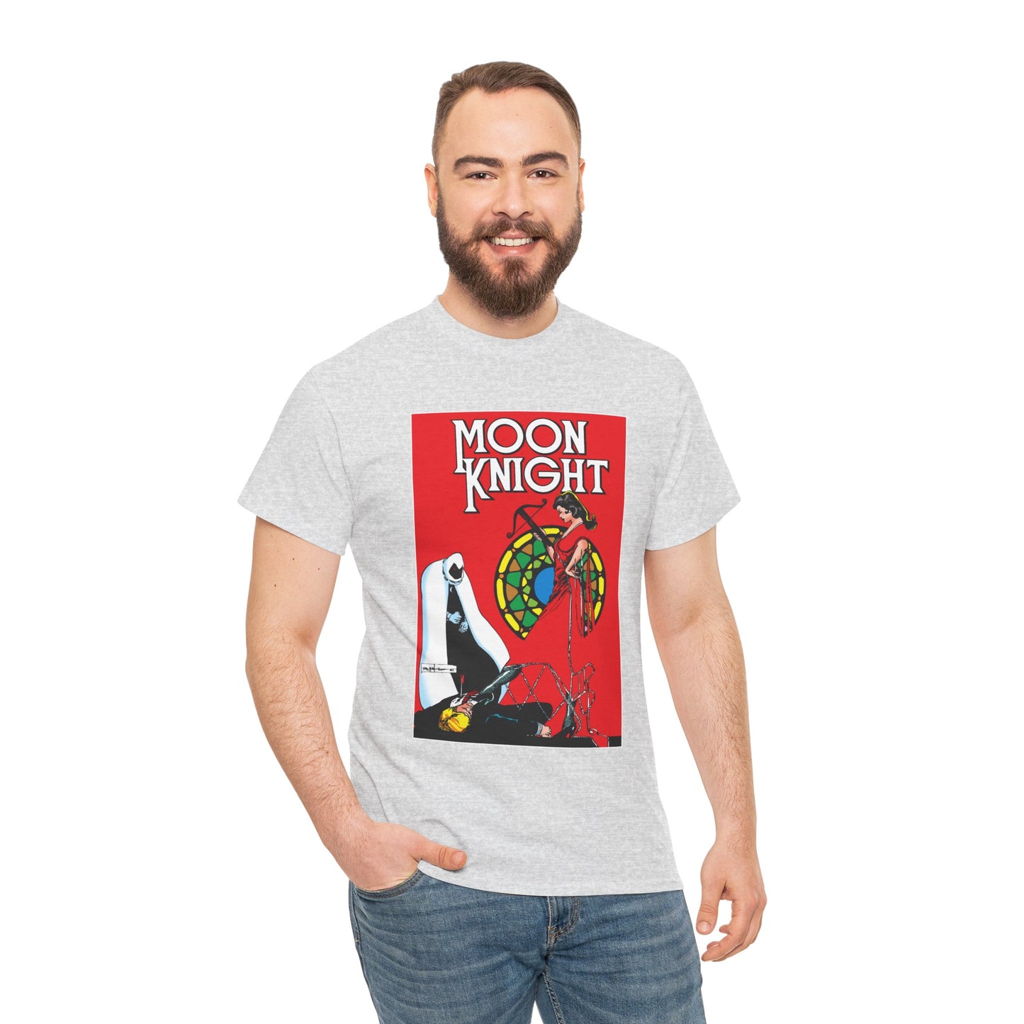 Moon Knight T-Shirt - Bill Sienkiewicz Art - Marc Spector - Marvel Comics - Khonshu
