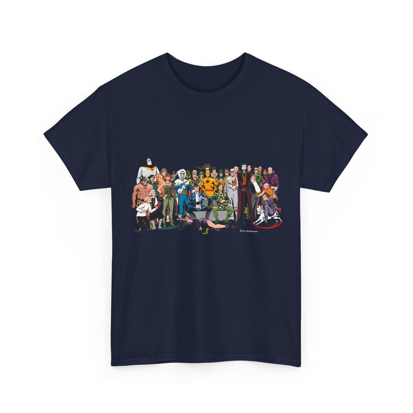 Secret Origins of Super-Villains T-Shirt - Dick Giordano Art - DC Comics - Joker, Mirror Master, Captain Cold, Lex Luthor, Scarecrow, Poison Ivy, Grodd