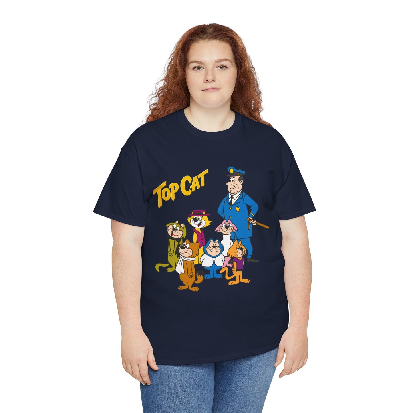 Top Cat & His Gang T-Shirt - Popular Hanna-Barbera 1960s TV Cartoon - Brain, Spook, Benny the Ball