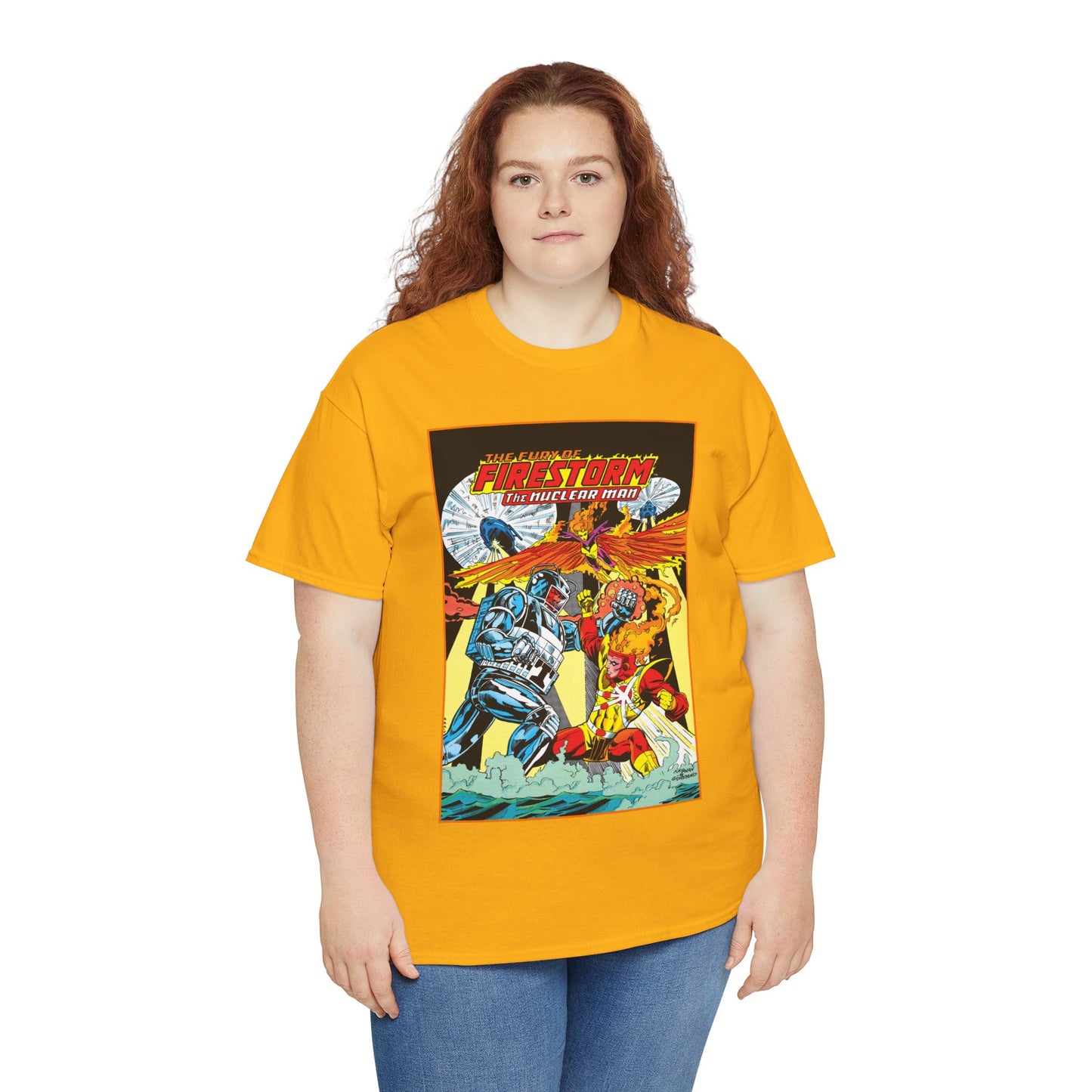 Fury of Firestorm T-Shirt - DC Comics - Firehawk, Tokamak - Annual #1 Art