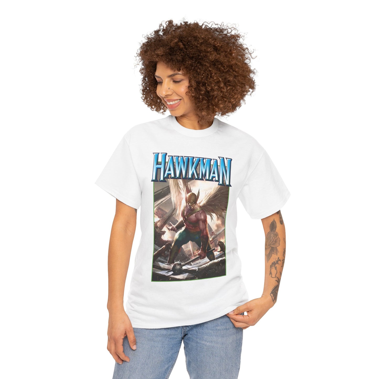 Hawkman T-Shirt - Lee Inhyuk Art - Carter Hall - JLA Member - Nth Metal - Thanagar - DC Comics