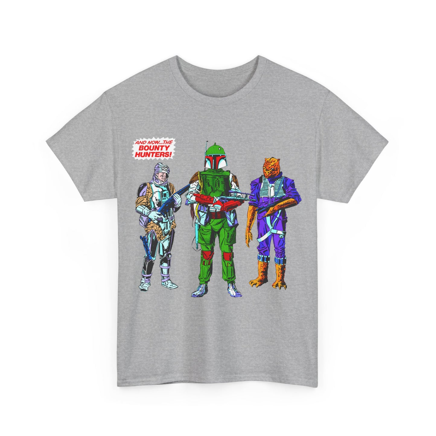Boba Fett, Bossk, Dengar T-Shirt - Star Wars Bounty Hunters from Empire Strikes Back - Marvel Comics 1980s Art - Alternate Colors