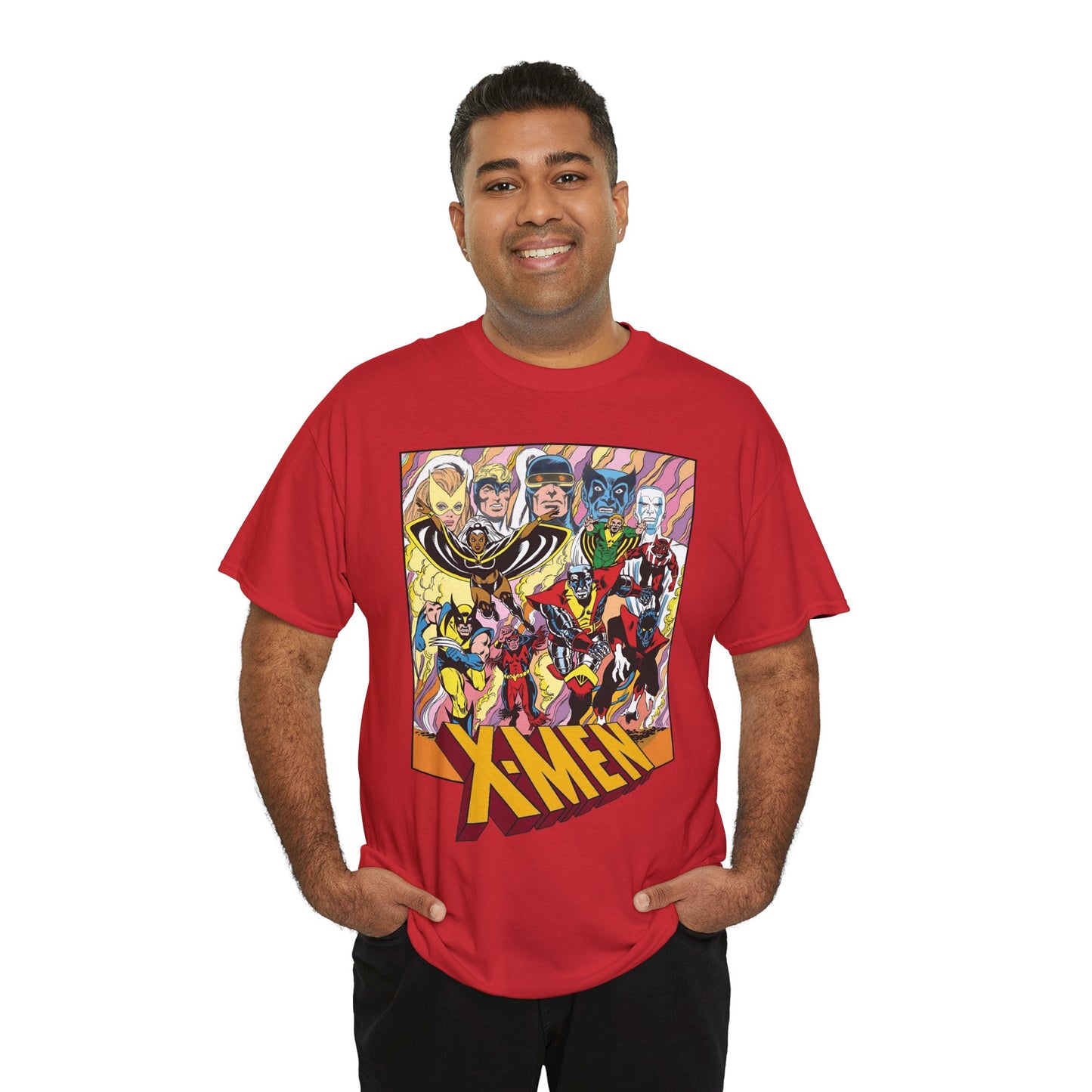 Uncanny X-Men T-Shirt - Dave Cockrum Art - Cyclops, Nightcrawler, Storm, Wolverine, Thunderbird - Marvel Comics