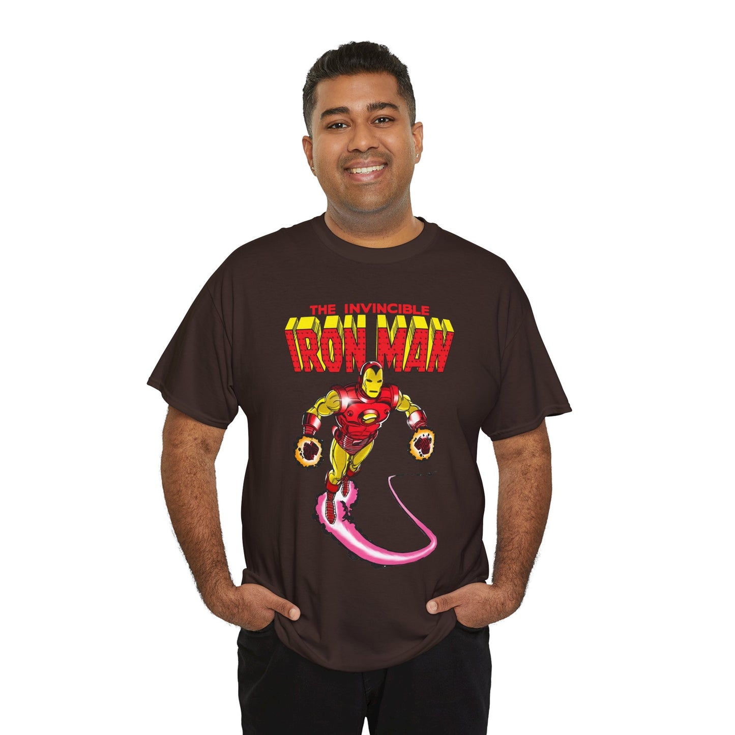 Iron Man T-Shirt - George Perez Art - Tony Stark in his Armor - Avengers Member - MCU - Marvel Comics
