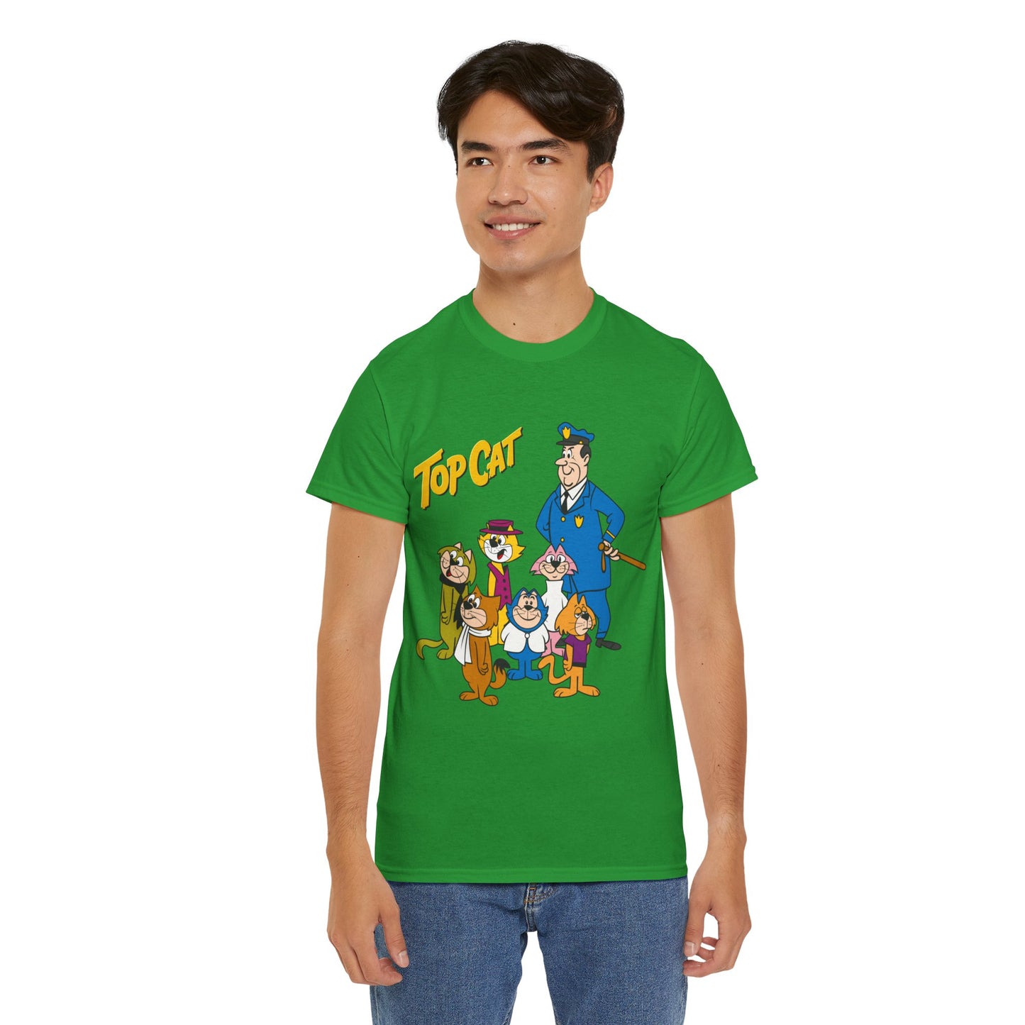 Top Cat & His Gang T-Shirt - Popular Hanna-Barbera 1960s TV Cartoon - Brain, Spook, Benny the Ball