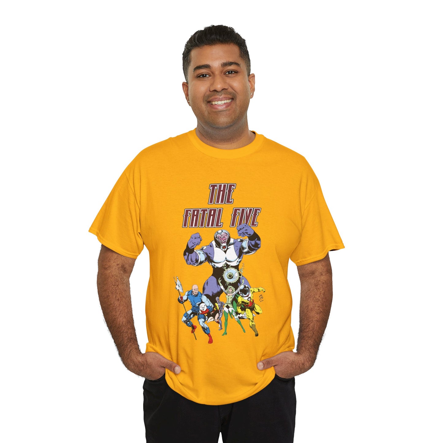 Fatal Five T-Shirt - Legion of Super-Heroes Villains - DC Comics LOSH - Validus, Emerald Empress