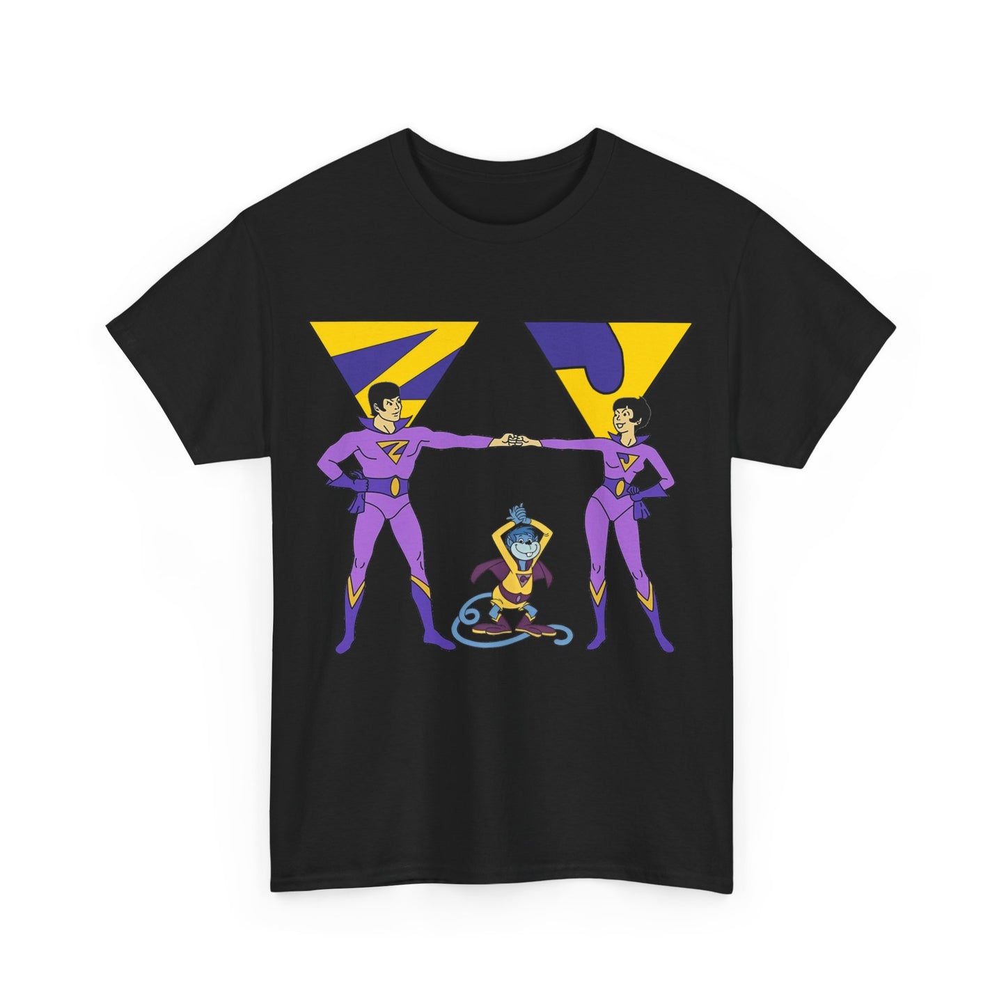 Wonder Twins T-Shirt - Super Friends - Zan & Jayna - Hanna-Barbera Cartoon - DC Comics